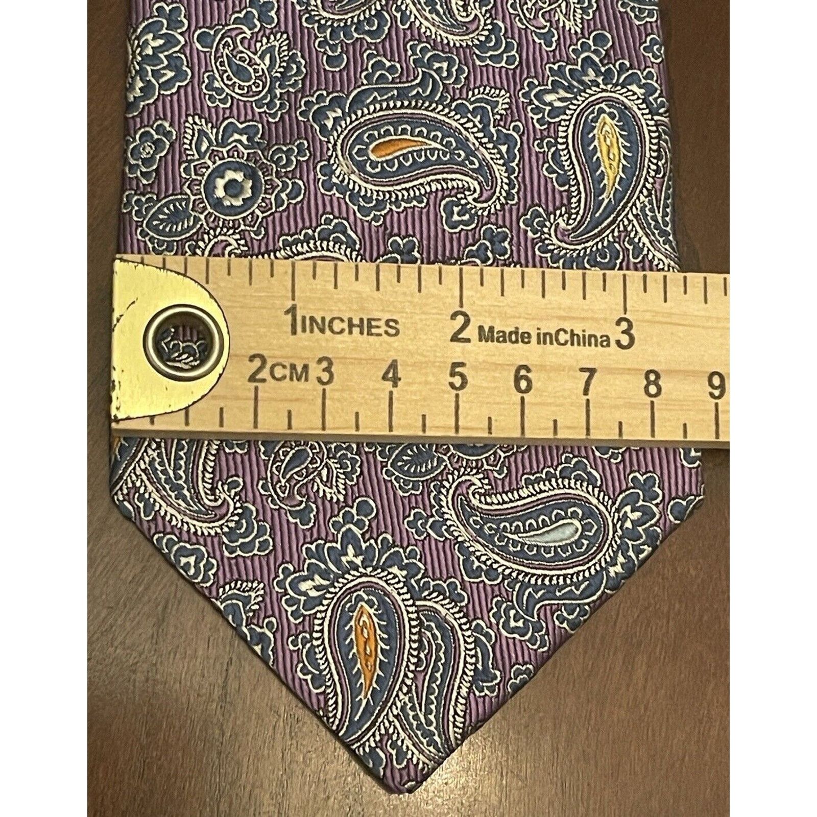 Jos. A. Bank Jos. A. Bank Purple Blue Pink Hand Made Silk Made In China Size ONE SIZE - 4 Thumbnail