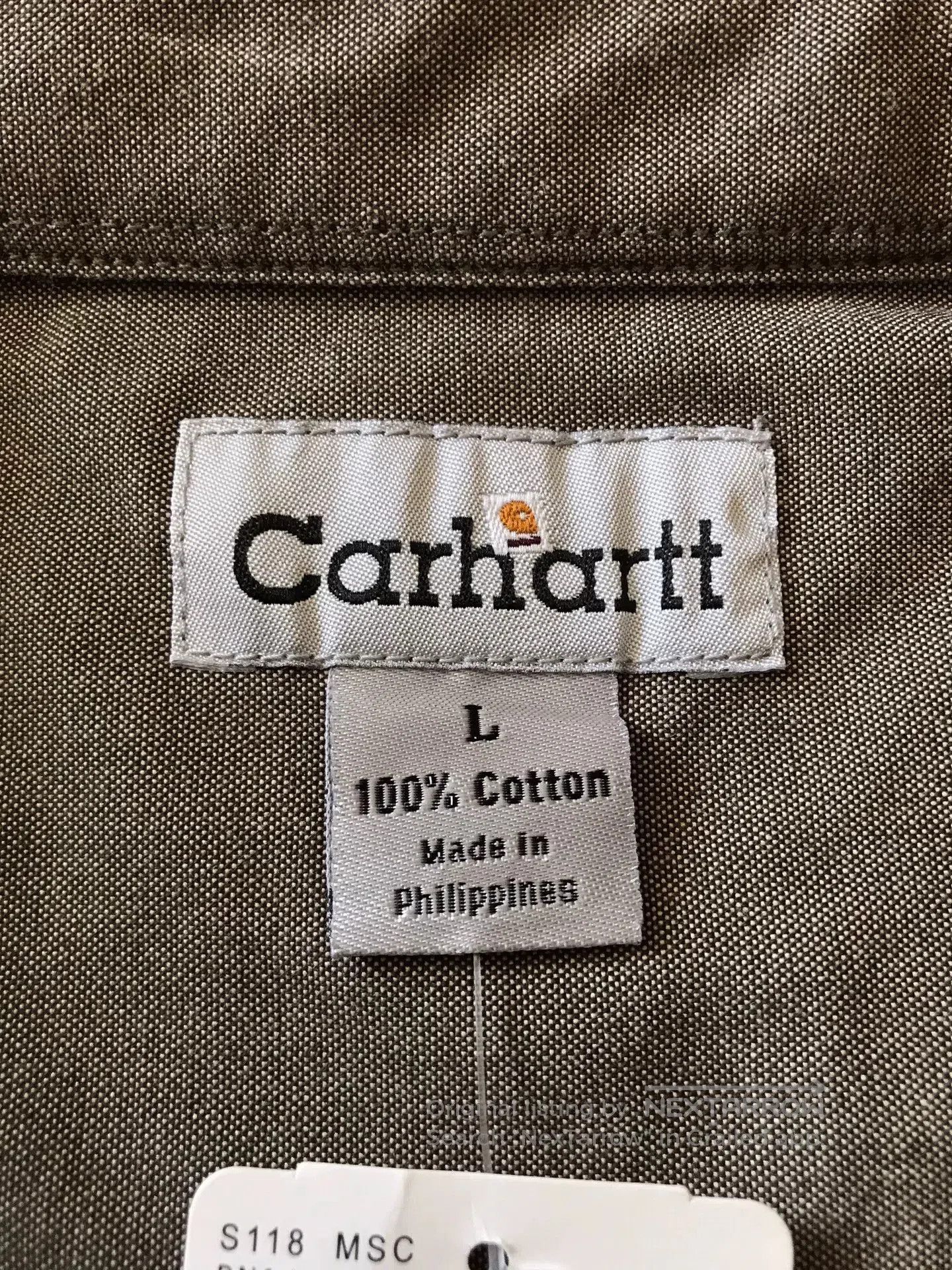 Carhartt Carhartt S118 MSC Short Sleeve Work Shirt. Size US L / EU 52-54 / 3 - 6 Thumbnail
