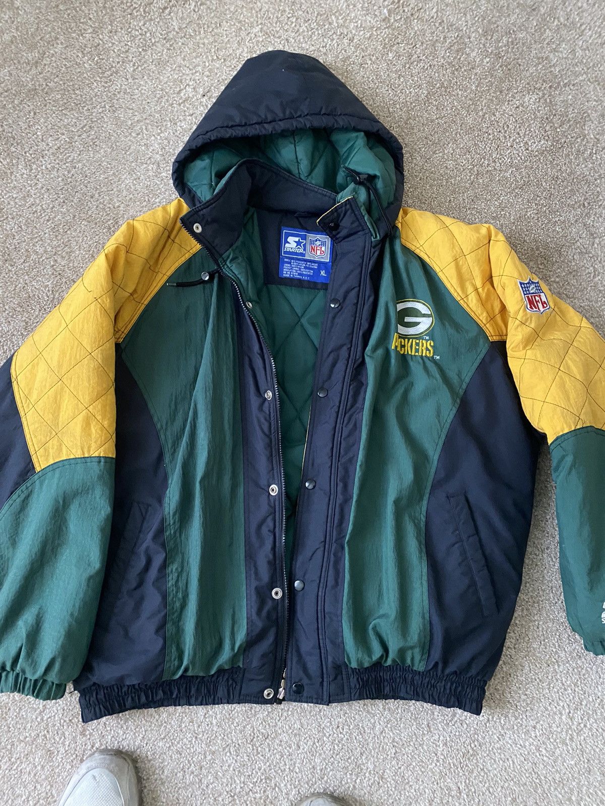 Image of 90’S Packers Starter Jacket (Nfl) in Green, Men's (Size XL)