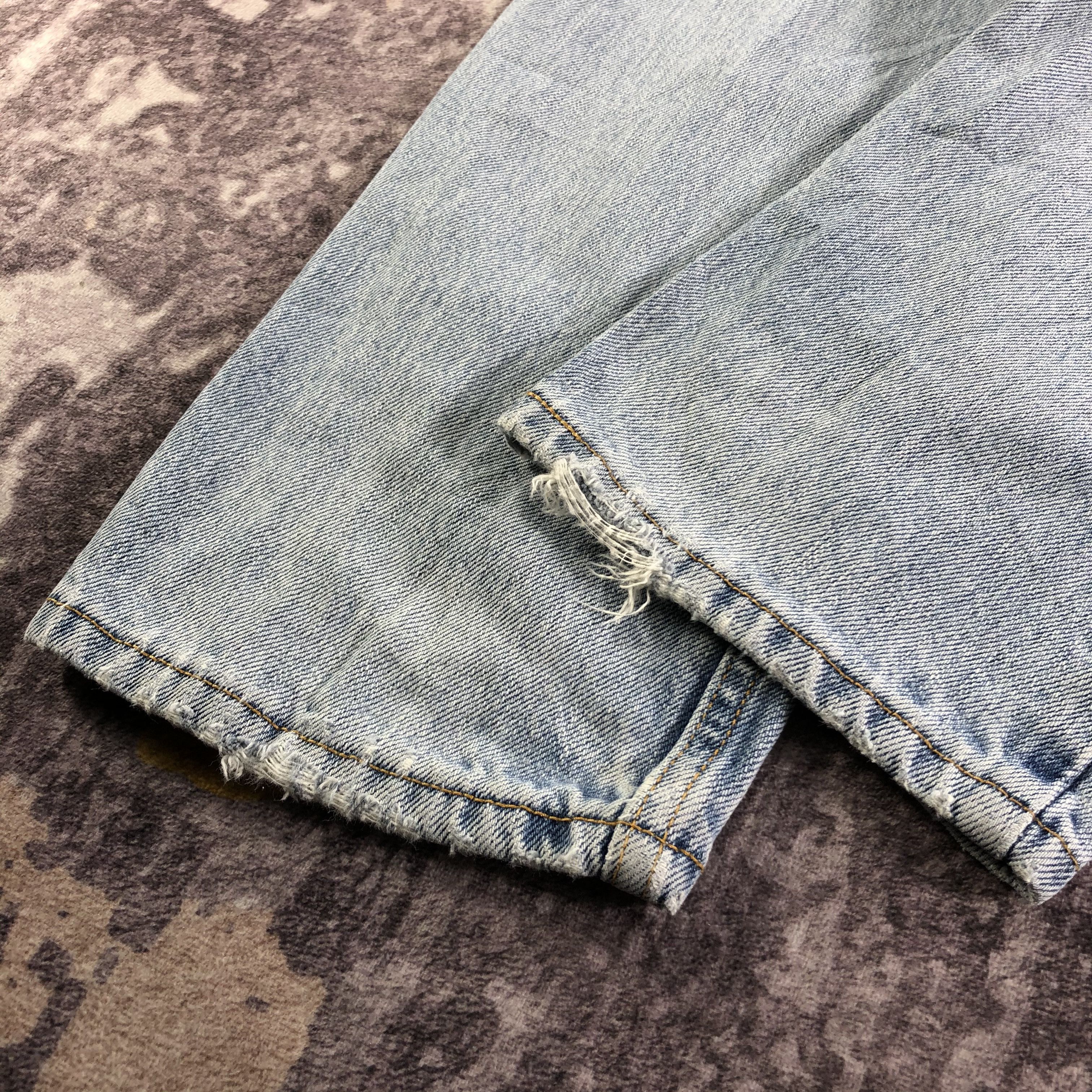 Levi's × Vintage Vintage Light Wash Levis 512 Jeans-JM3424 Size 33" - 6 Thumbnail