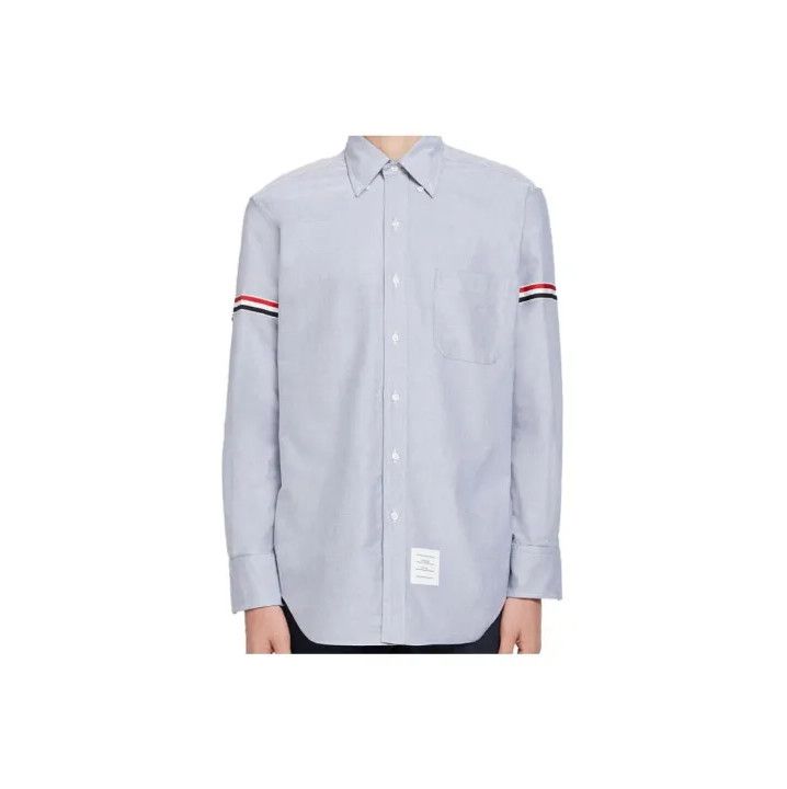 Thom Browne Thom Browne Striped Long Sleeve Shirt Size US S / EU 44-46 / 1 - 1 Thumbnail