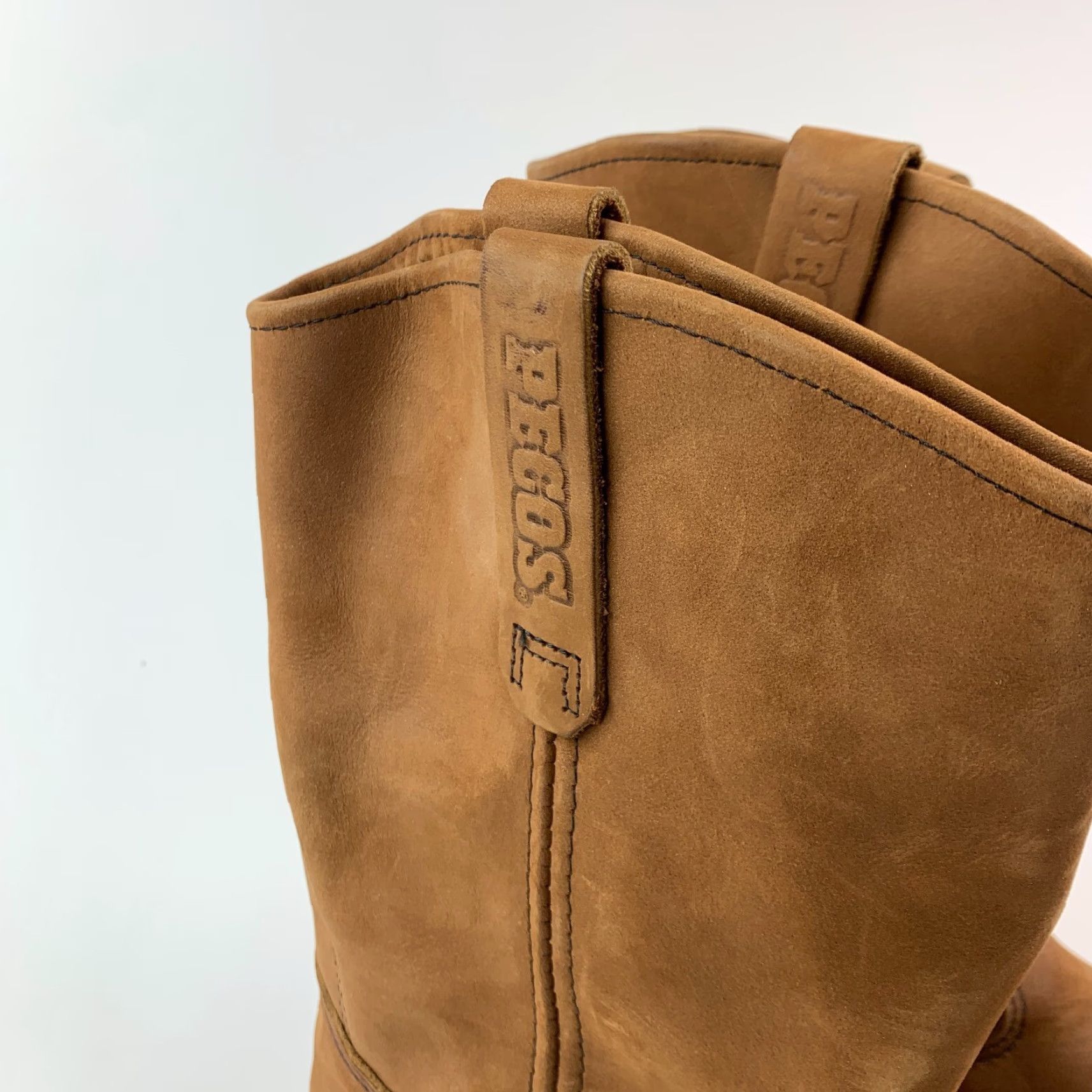 Red Wing Red Wing Boots Pecos 11-inch Soft Toe Pull-On Mens 15 D Brown Leather Western Cowboy ASTM F2892-11 SuperSole Size US 15 / EU 48 - 5 Thumbnail