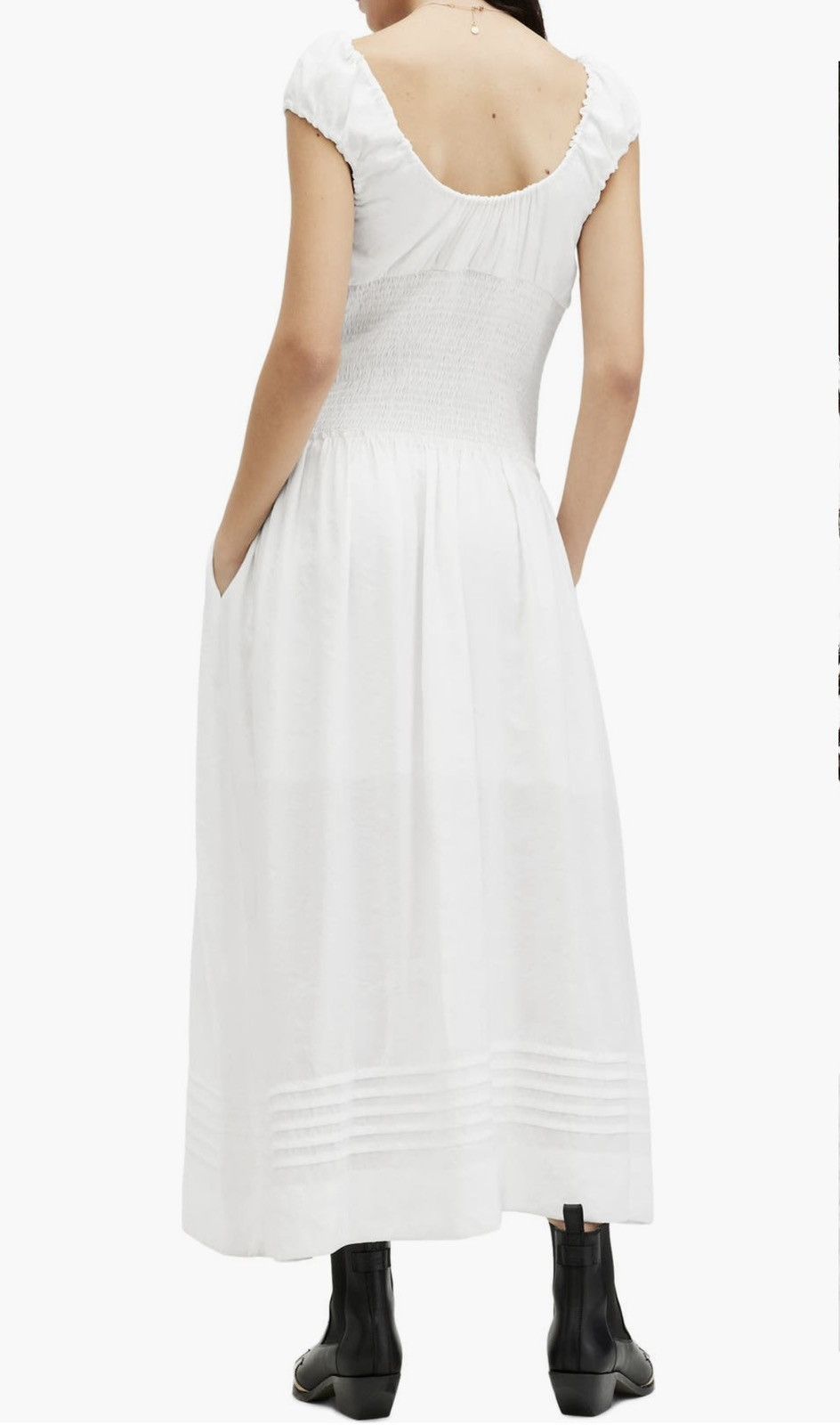 Allsaints AllSaints Eliza Smocked Bodice Maxi Dress size 8 Size M / US 6-8 / IT 42-44 - 2 Thumbnail
