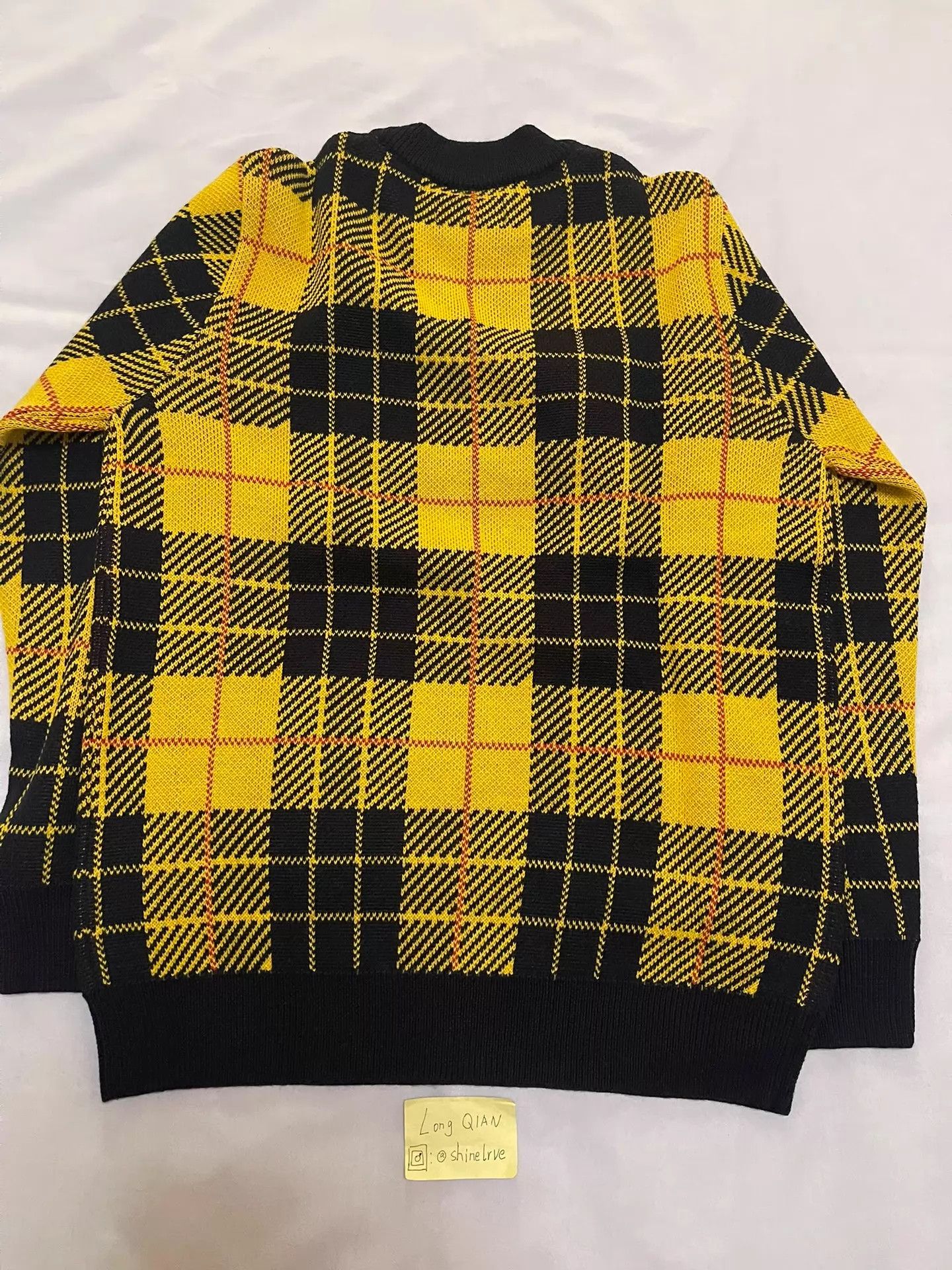 Palace Palace Yellow Checkered Sweater XL New With Tags Size US XL / EU 56 / 4 - 2 Thumbnail