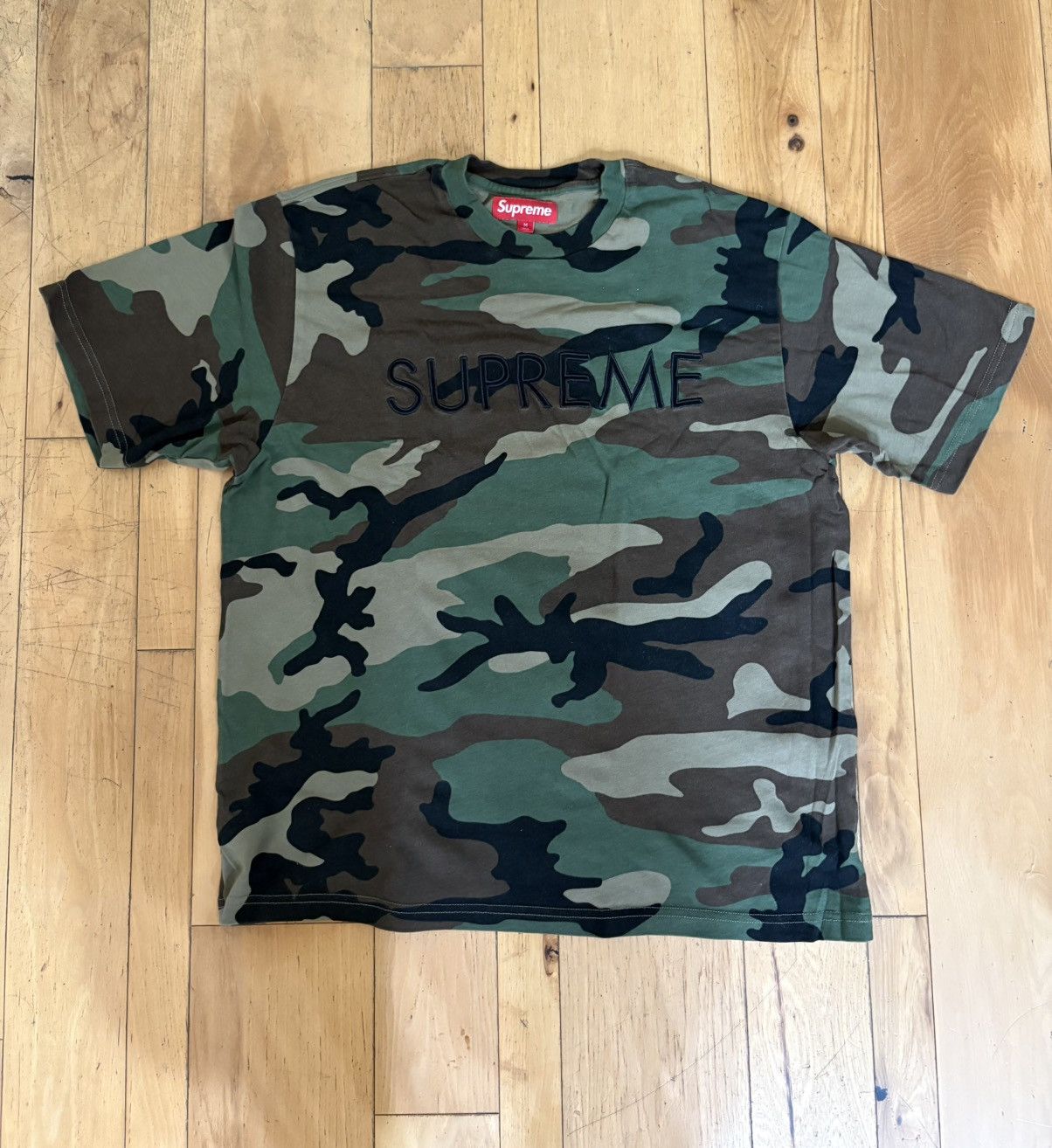 Supreme Capital S/S Top Woodland Camo Tee
