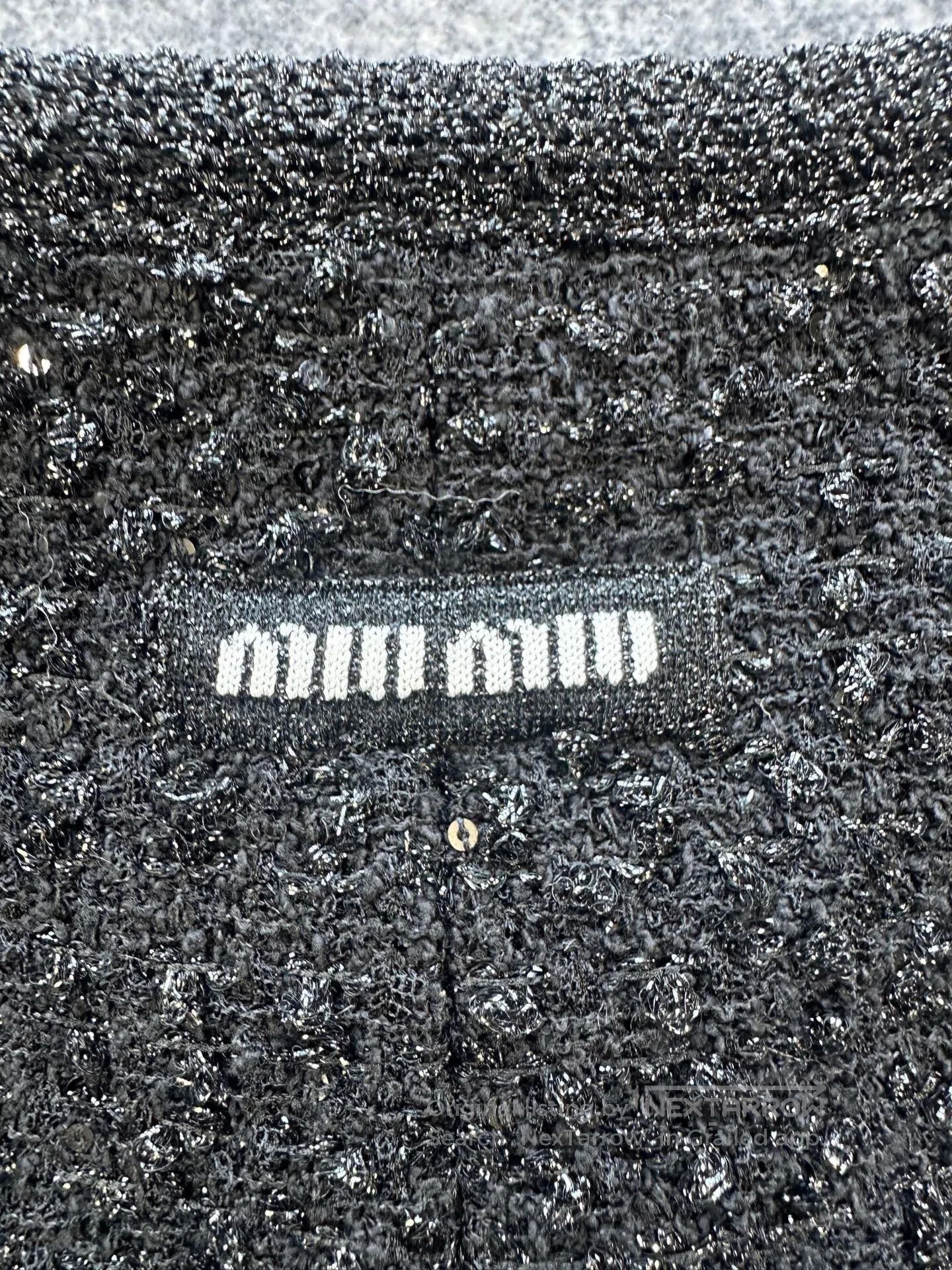 Miu Miu miu miu black tweed sequin jacket. Size M / US 6-8 / IT 42-44 - 6 Thumbnail