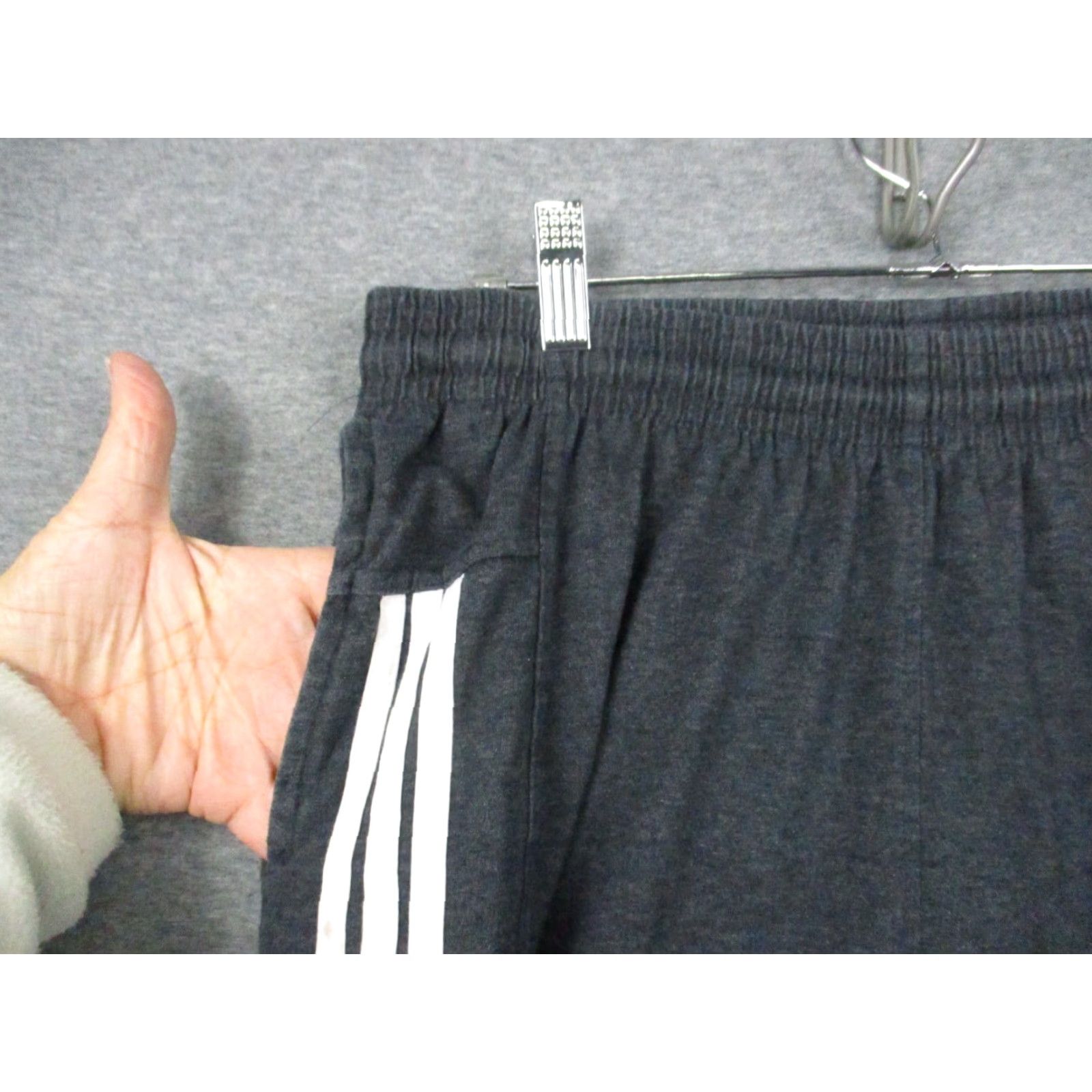 Adidas Adidas Sweatpants Large Men Gray Blue 3 Stripe Joggers Pockets Logo Size US 30 / EU 46 - 4 Thumbnail