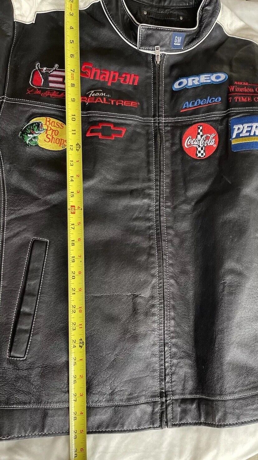 NASCAR × Wilsons Leather Vintage Wilson’s NASCAR Dale Earnhardt Sr. Leather Jacket 2X Size US XXL / EU 58 / 5 - 7 Thumbnail