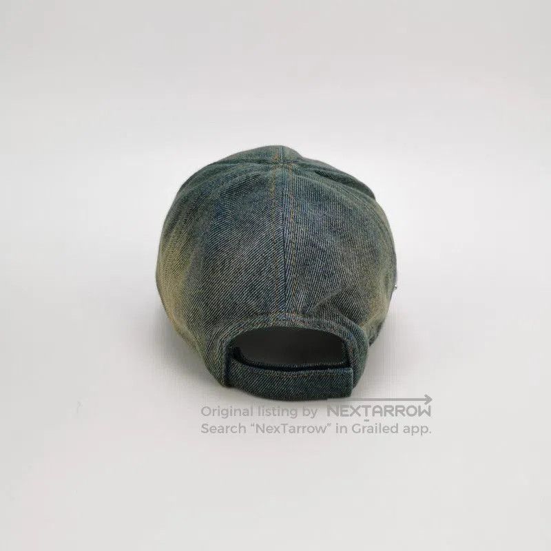 Prada Prada Cotton Triangle Logo Denim Baseball Cap. Size ONE SIZE - 3 Thumbnail