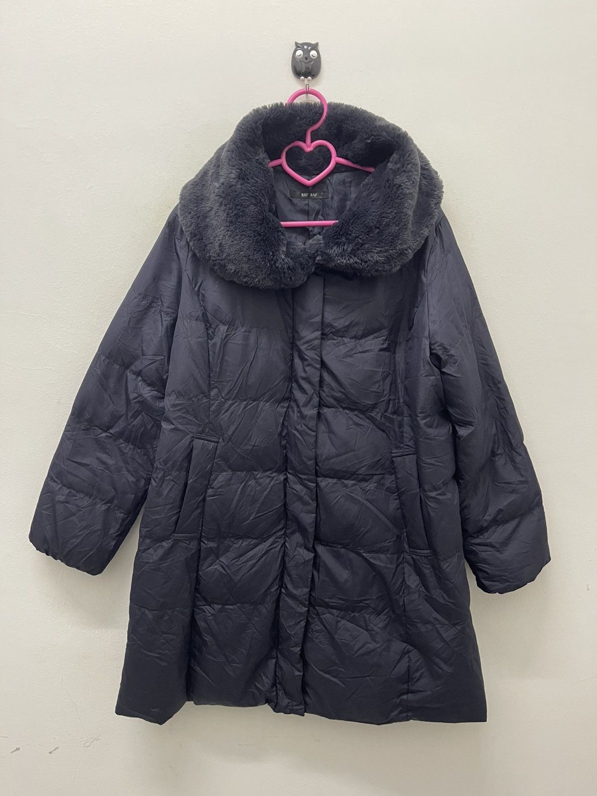 If Six Was Nine Rare Vintage RAF RAF Quilted Puffer Faux Fur Jacket Size US L / EU 52-54 / 3 - 1 Thumbnail