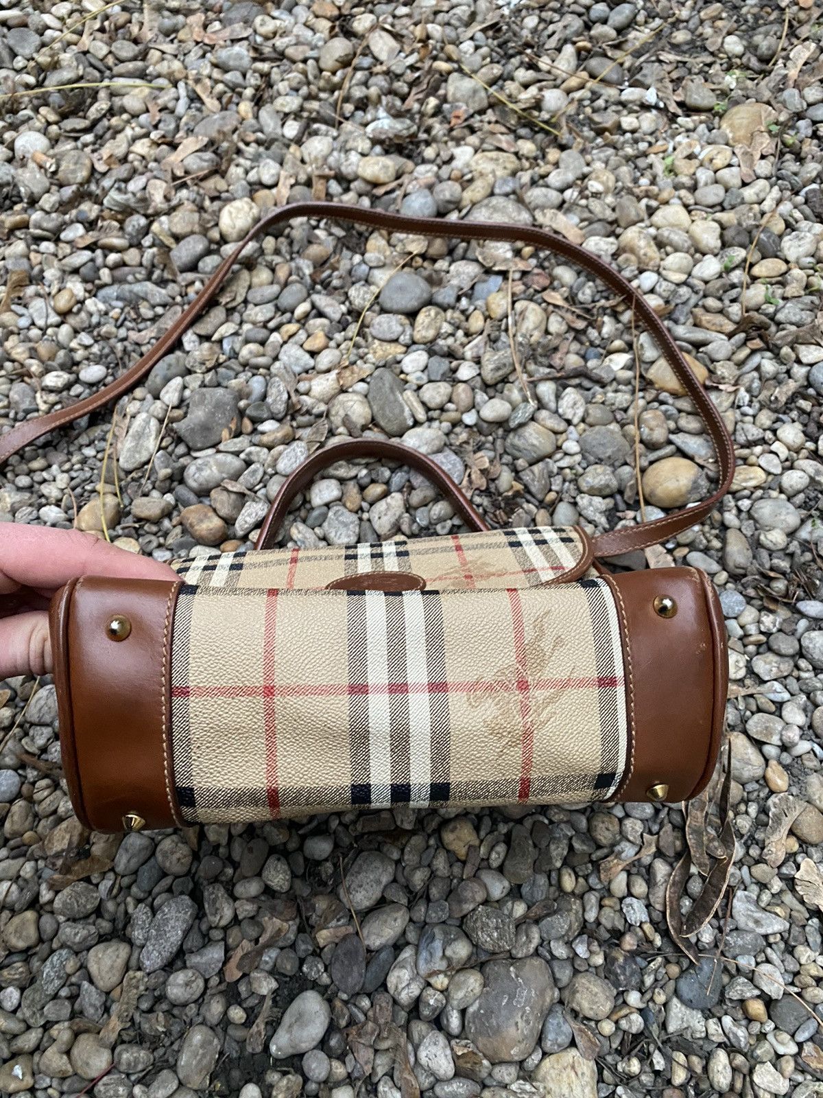 Burberry × Vintage Vintage Burberry’s Nova Check Overprinted Crossbody Bag Size ONE SIZE - 4 Thumbnail