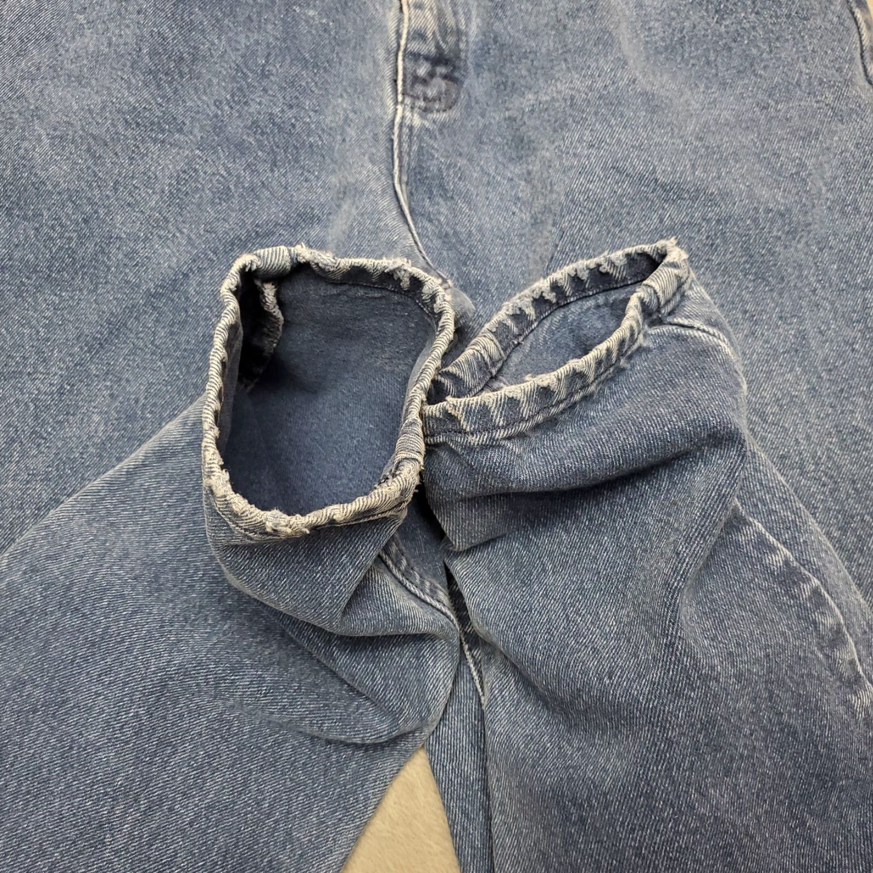 Lee VINTAGE Lee Jeans Womens 12 High Rise 28x29 Blue Denim Mom USA 90s Jeans Womens Tips: Pockets, Regular, Cotton, Zip, Medium Wash Size 34" / US 12 / IT 48 - 5 Thumbnail