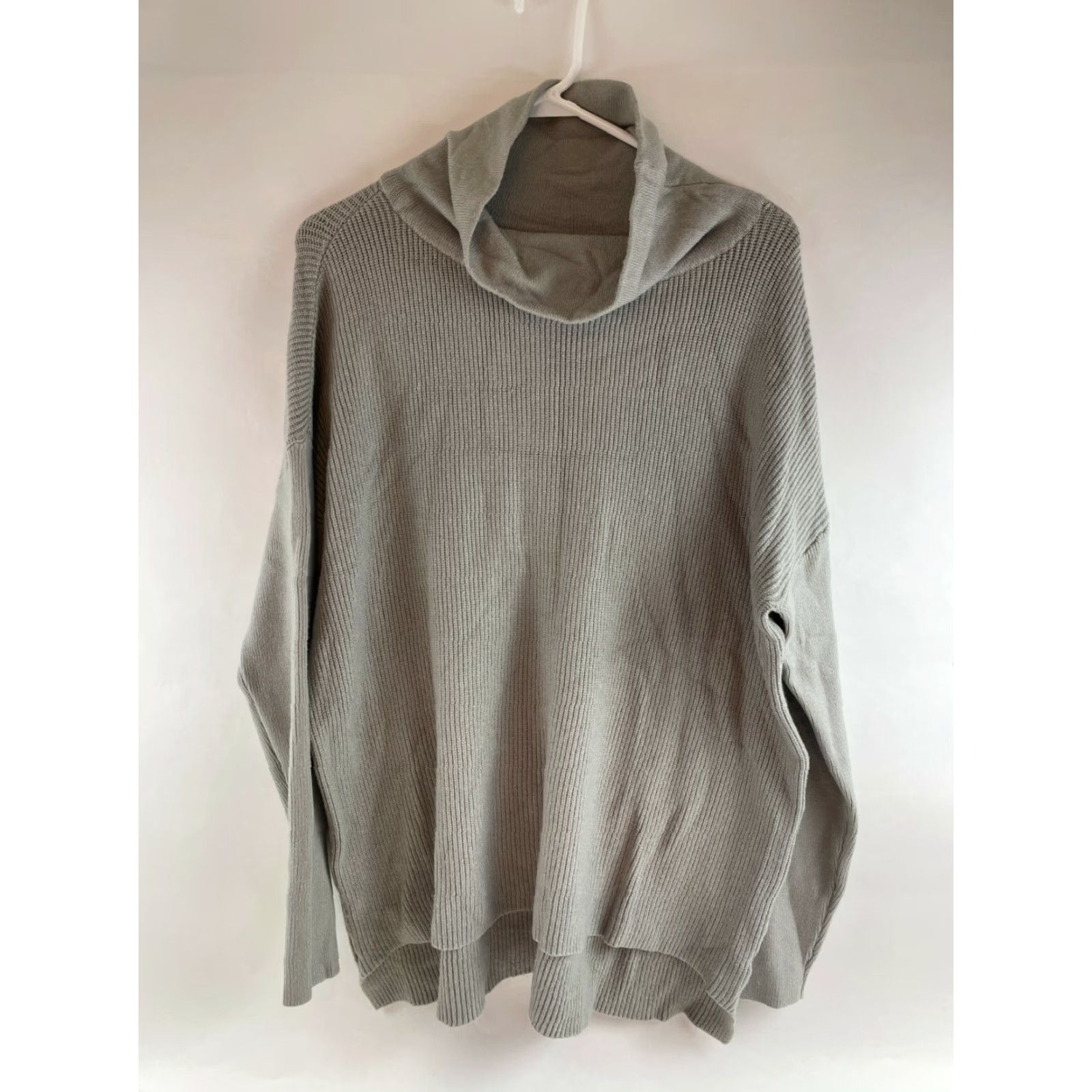 Vintage Devotion by Cyrus Sweater Women's Size Large Gray Pullover Ribbed Oversized NWT Size L / US 10 / IT 46 - 2 Thumbnail