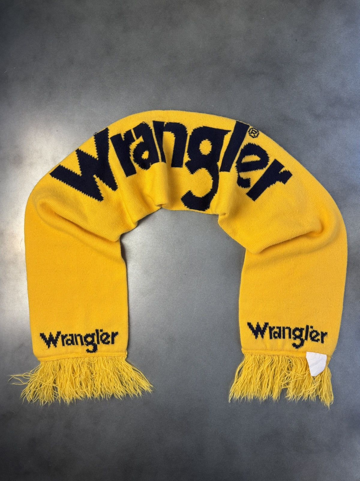 Vintage × Wrangler 1980s Wrangler Scarf 80s Vintage Wrangler Jeans Winter Rodeo Size ONE SIZE - 17 Thumbnail