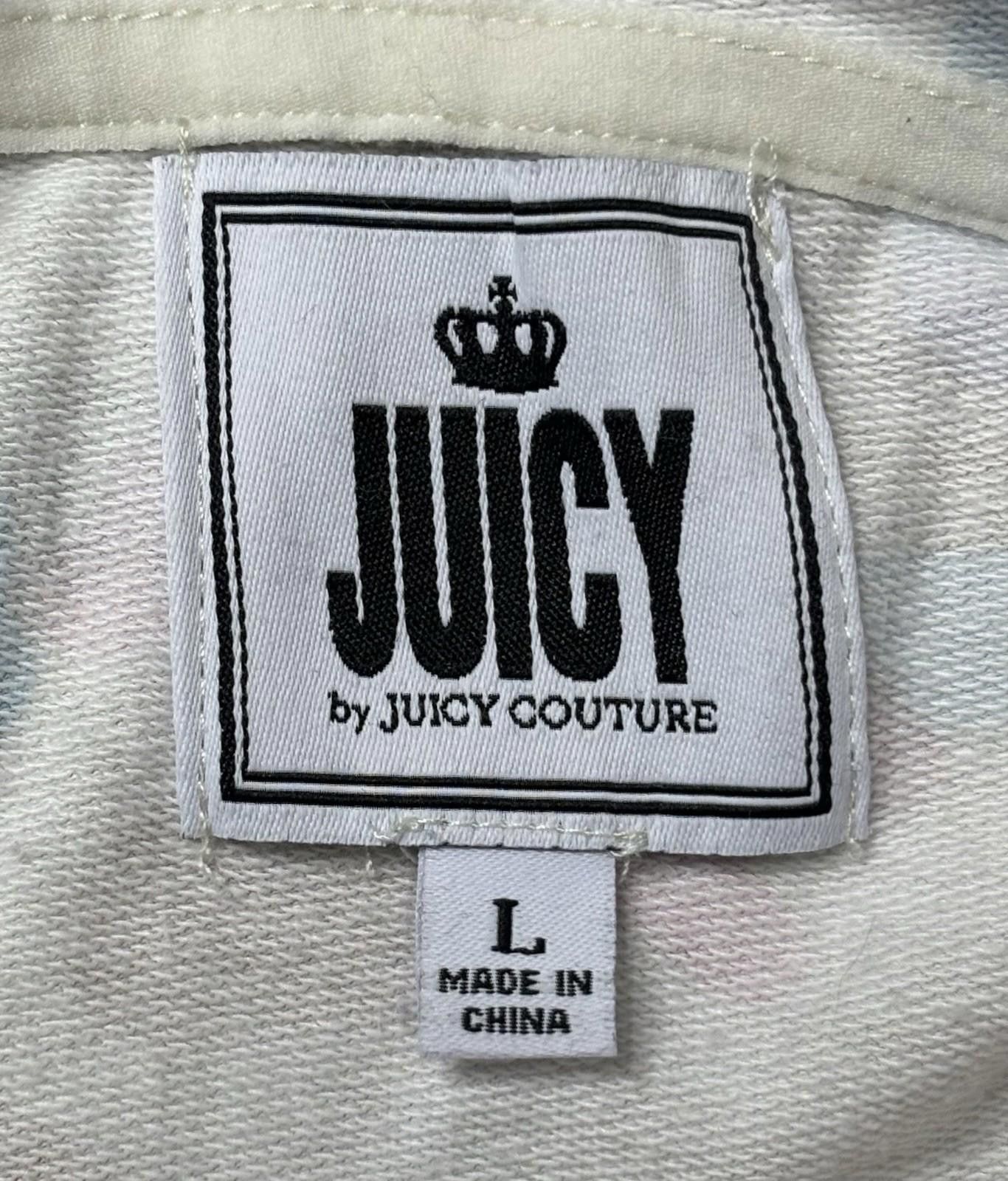 Juicy Couture Jeans Juicy Couture Hoodie Womens Large Floral Splatter Drawstring Size L / US 10 / IT 46 - 2 Thumbnail