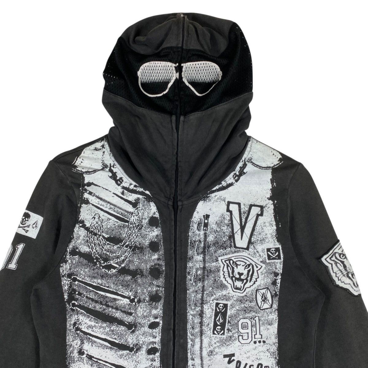 Vintage Vintage Volcom "Pumped Up Kids" Full Zip Hoodie Size US S / EU 44-46 / 1 - 4 Thumbnail