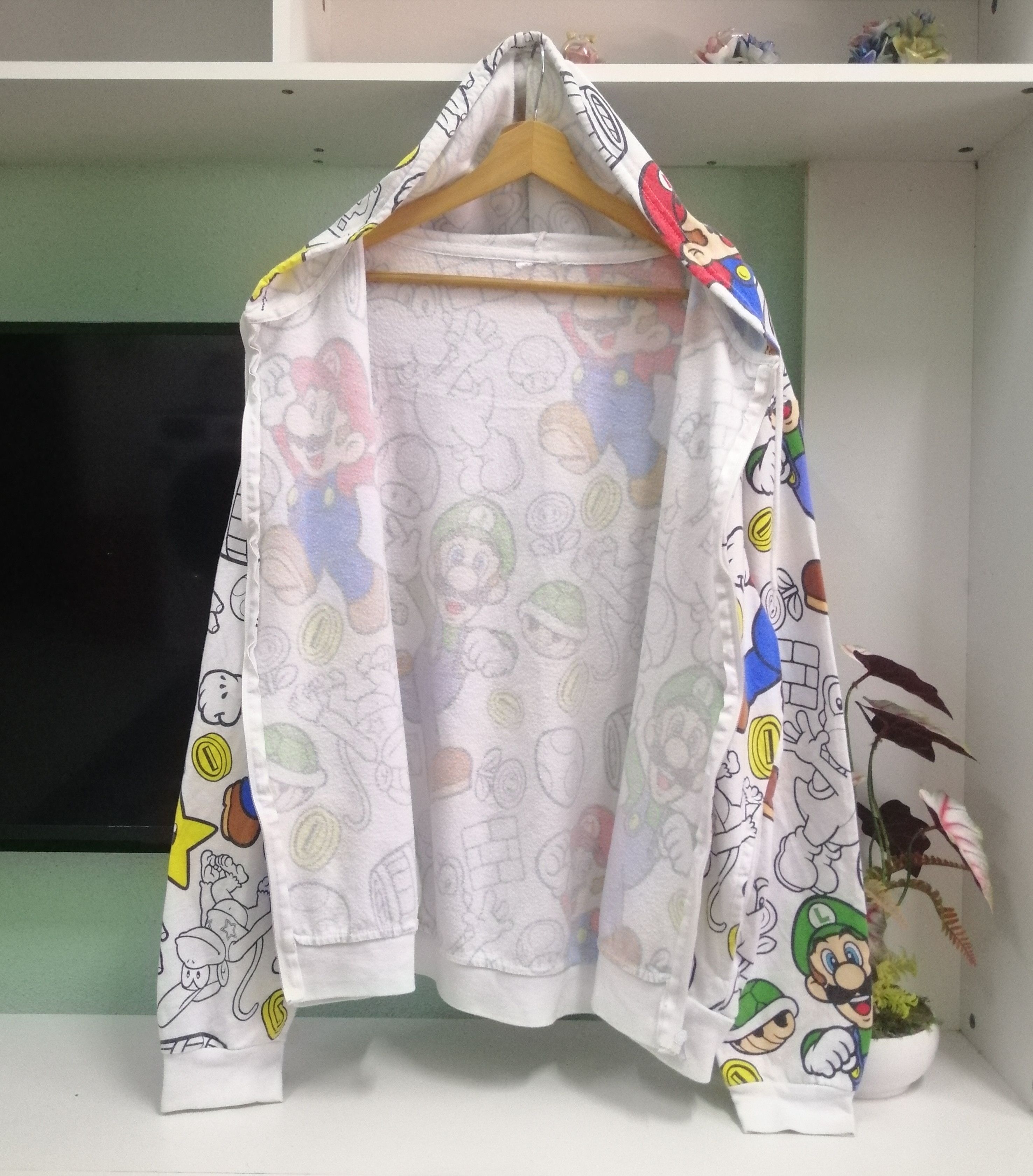 Nintendo Super Mario Bros Full Printed Hoodie Zipper Jacket Size US L / EU 52-54 / 3 - 10 Thumbnail