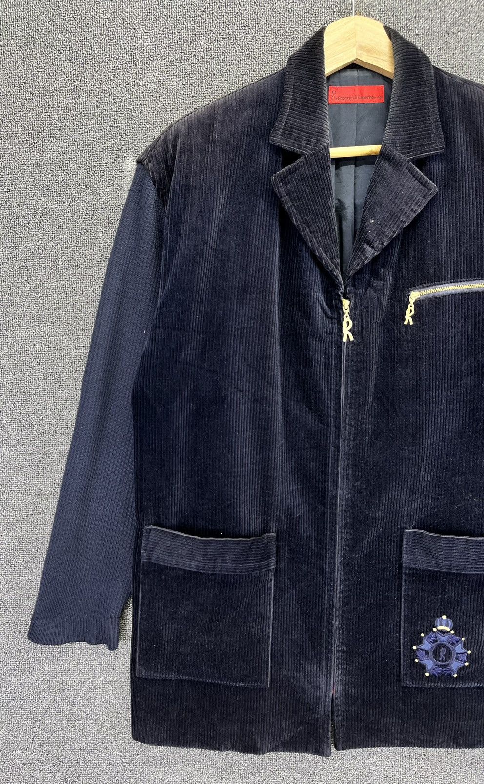Roberta di Camerino Vintage Roberta Di Camerino Corduroy Zip Up Jacket Size S / US 4 / IT 40 - 3 Thumbnail