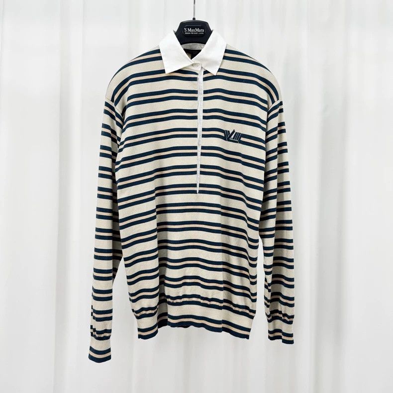Louis Vuitton Louis Vuitton Striped Collar Knit Sweater-yf Size US XS / EU 42 / 0 - 1 Thumbnail