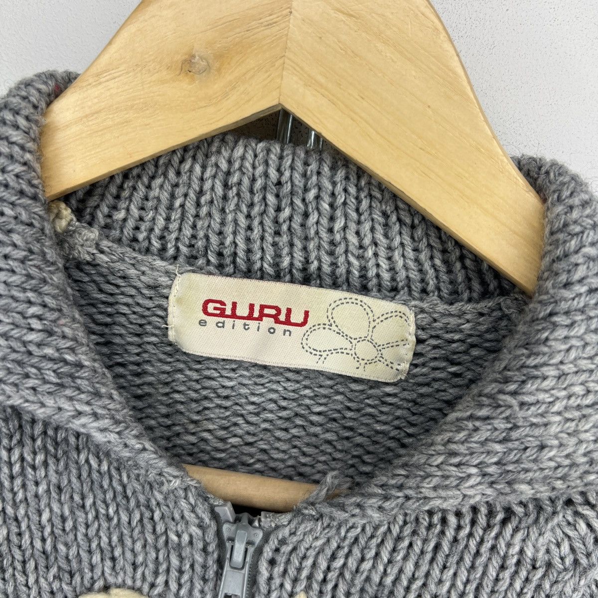 Affliction Vintage Y2K Opium Grunge Heavy Chunky Guru Knit Sweater 90s Size S / US 4 / IT 40 - 6 Thumbnail