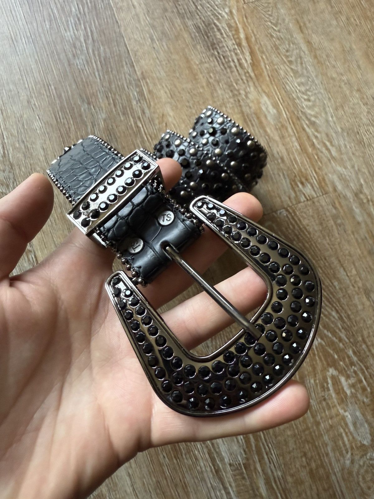 Japanese Brand × Vintage Vintage Y2K Studded Rhinestone Western Belt Size ONE SIZE - 2 Thumbnail