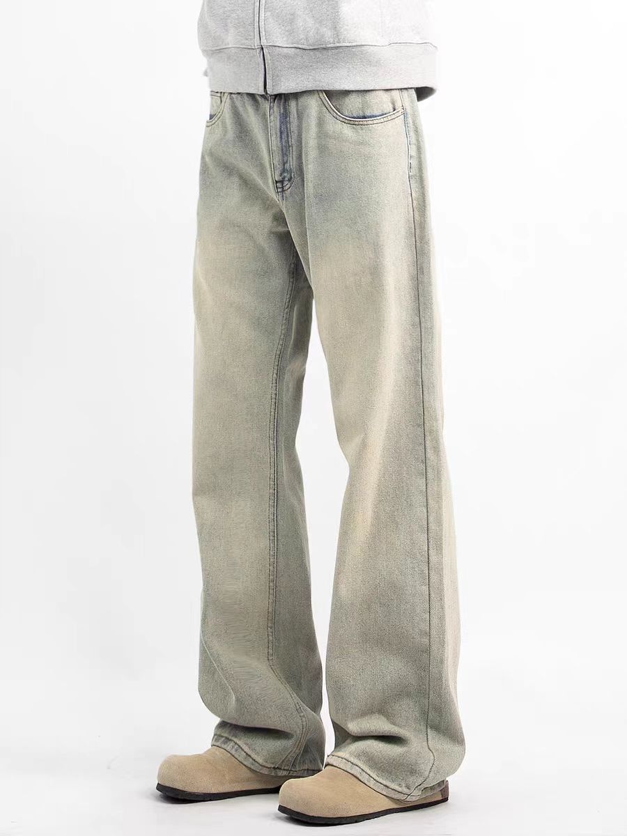 Japanese Brand × Jean Vintage yellow clay high street micro flare jeans Size US 32 / EU 48 - 2 Thumbnail