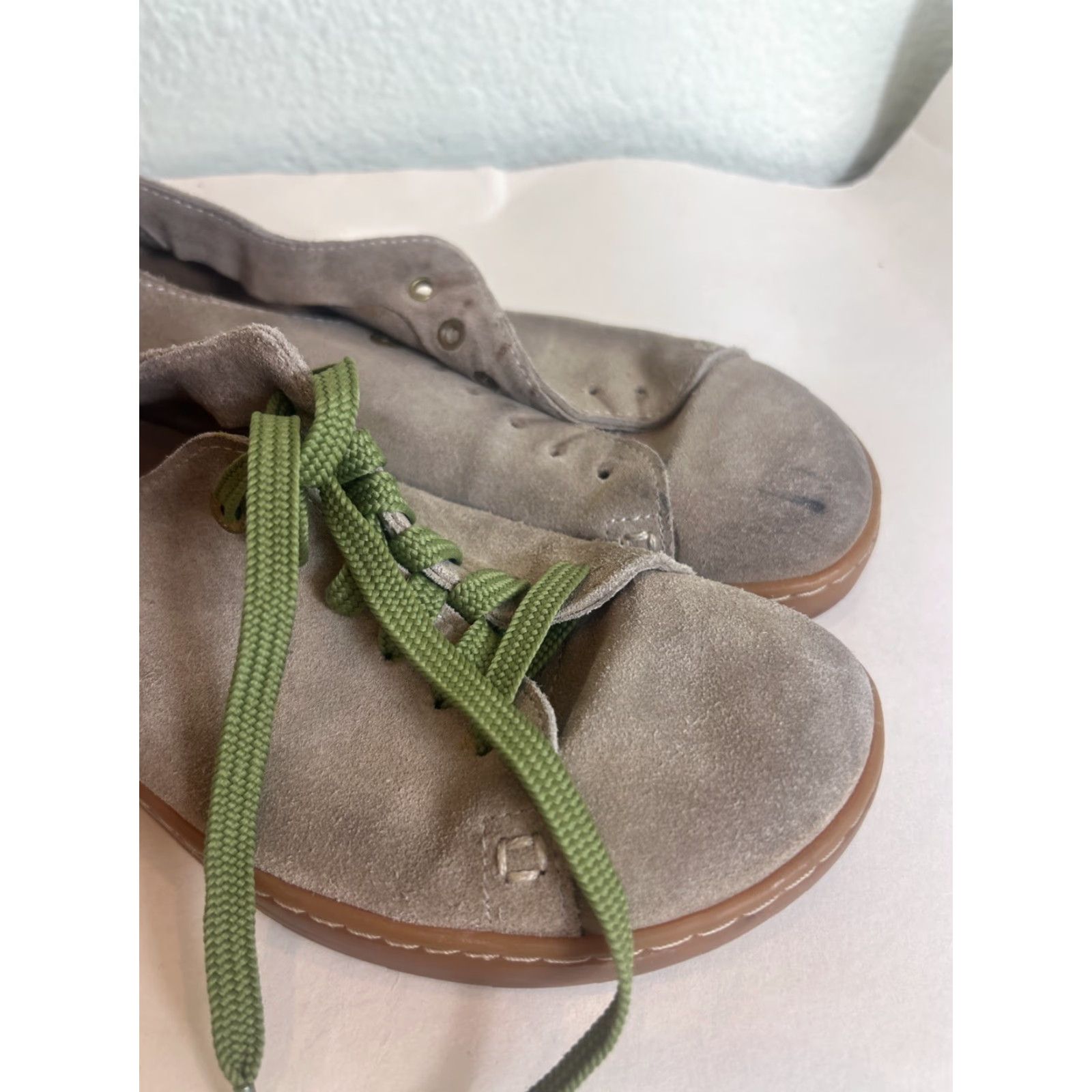 Birkenstock Birkenstock Arran Suede Green Lace Up Sneakers Womens Size 6 Preloved Sneaker Sneaker Green Suede Arran Lace Up Womens 6 Birkenstock Preloved Size US 6 / IT 36 - 2 Thumbnail