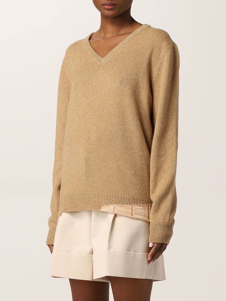 Maison Margiela Maison Margiela Wool silk blend V-neck long-sleeved versat Size XS / US 0-2 / IT 36-38 - 9 Thumbnail