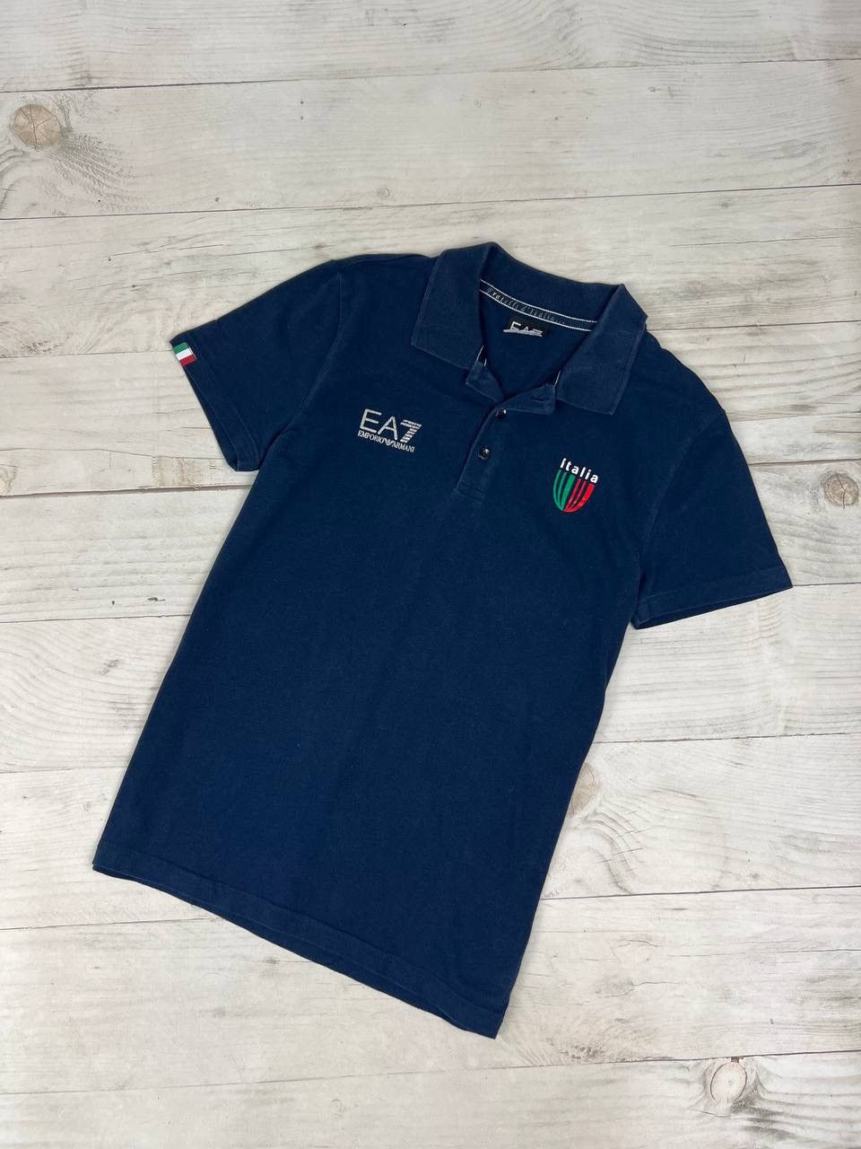 Emporio Armani Emporio Armani EA7 Italia Big Logo Polo Shirt Size US S / EU 44-46 / 1 - 1 Thumbnail