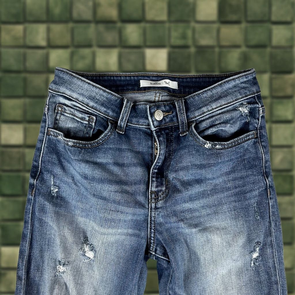 Vintage Willow & Root Jeans The Everyday Denim 25 Blue Straight 28in Inseam Womens Child? Size 42" / US 20 - 1 Thumbnail