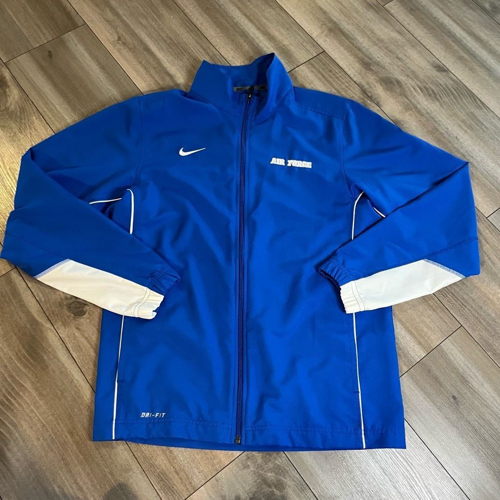 Nike Nike Air Force Blue Athletic Casual Jacket Men Small Size US M / EU 48-50 / 2 - 1 Thumbnail