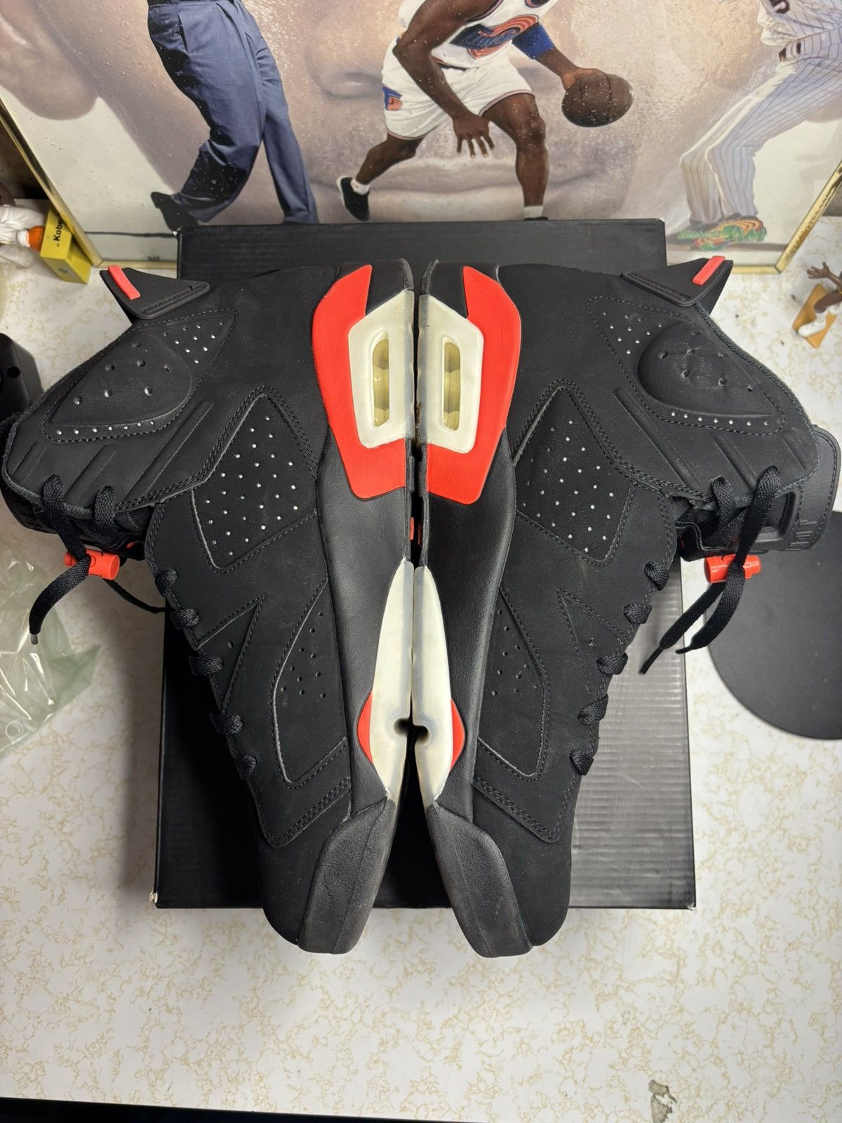 Jordan Brand Air Jordan 6 Retro black infrared Size US 14 / EU 47 - 3 Thumbnail