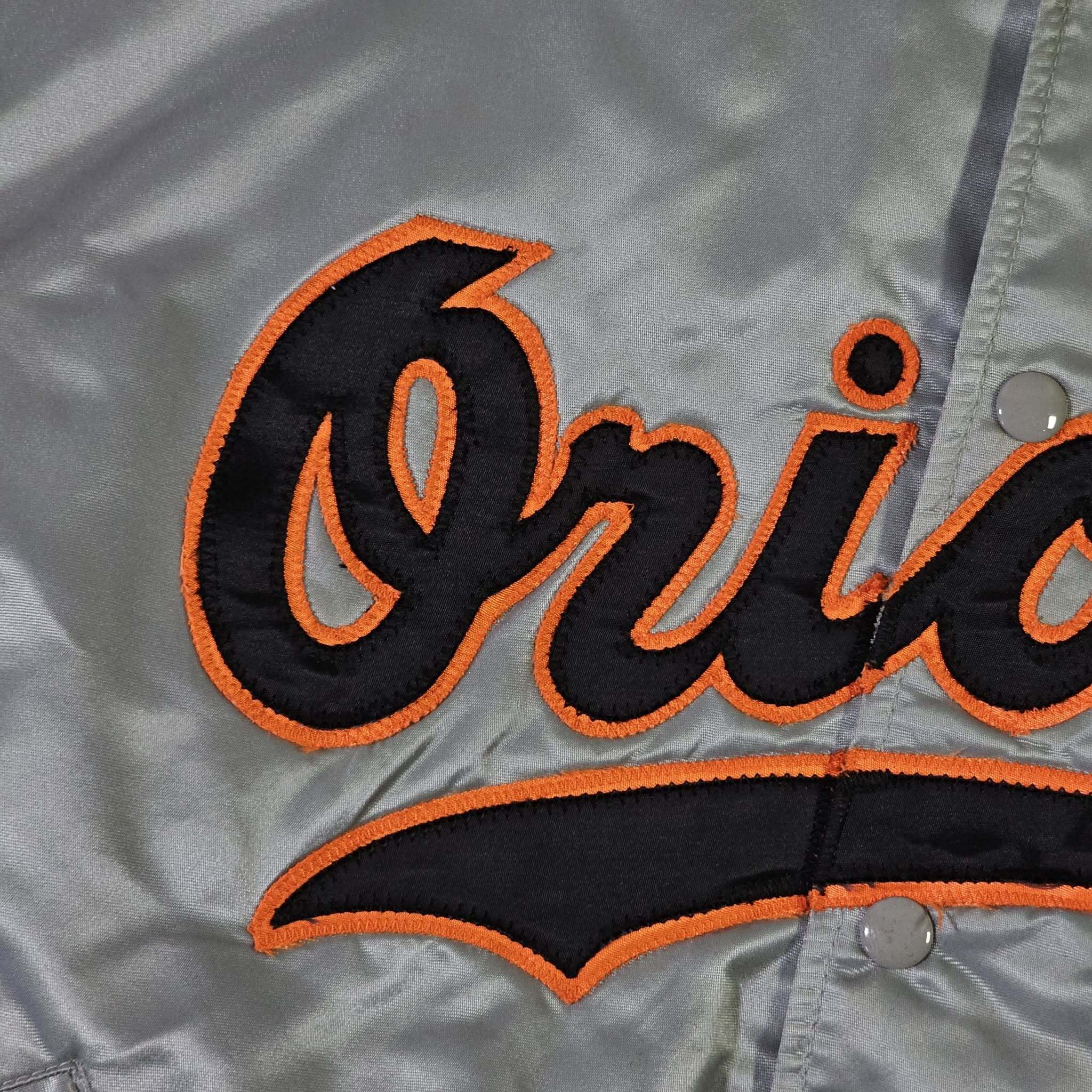 MLB Baltimore Orioles Vintage 80s Felco Satin Bomber Jacket Size US XL / EU 56 / 4 - 5 Thumbnail