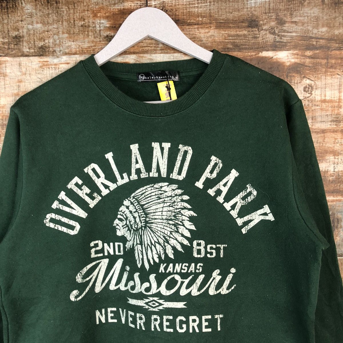 Japanese Brand Missouri Green vintage Sweatshirt #A2017 Size US S / EU 44-46 / 1 - 5 Thumbnail