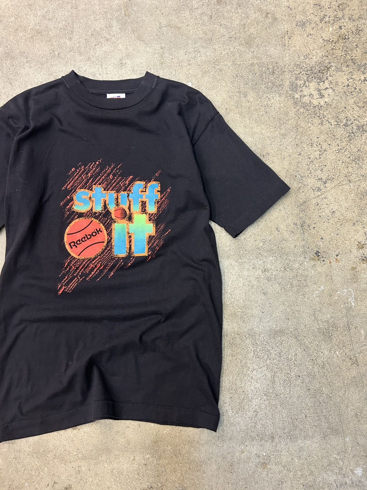 Reebok × Vintage 90s Vintage Reebok Stuff It Tee Medium Shaq Size US M / EU 48-50 / 2 - 2 Thumbnail