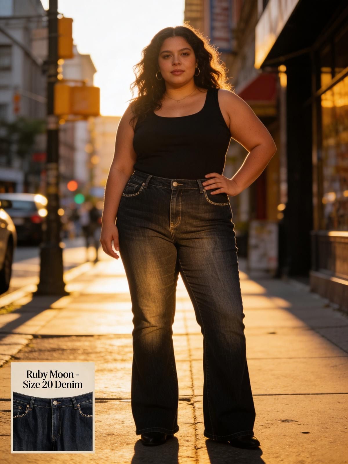 Other Ruby Moon Size 20 Dark Wash Denim Jeans Size 42" / US 20 - 1 Thumbnail