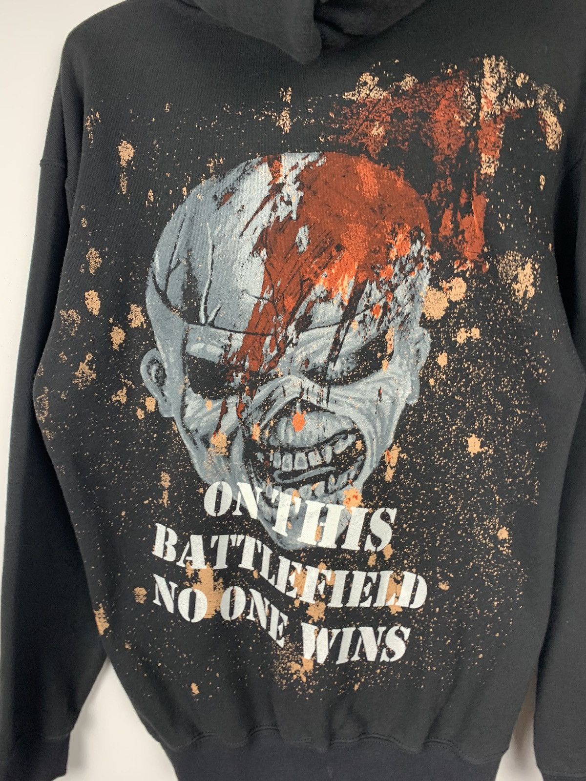 Band Tees Vintage Iron Maiden Rock Band Zip Up Hoodie Y2K Skulls Black Size US M / EU 48-50 / 2 - 13 Thumbnail