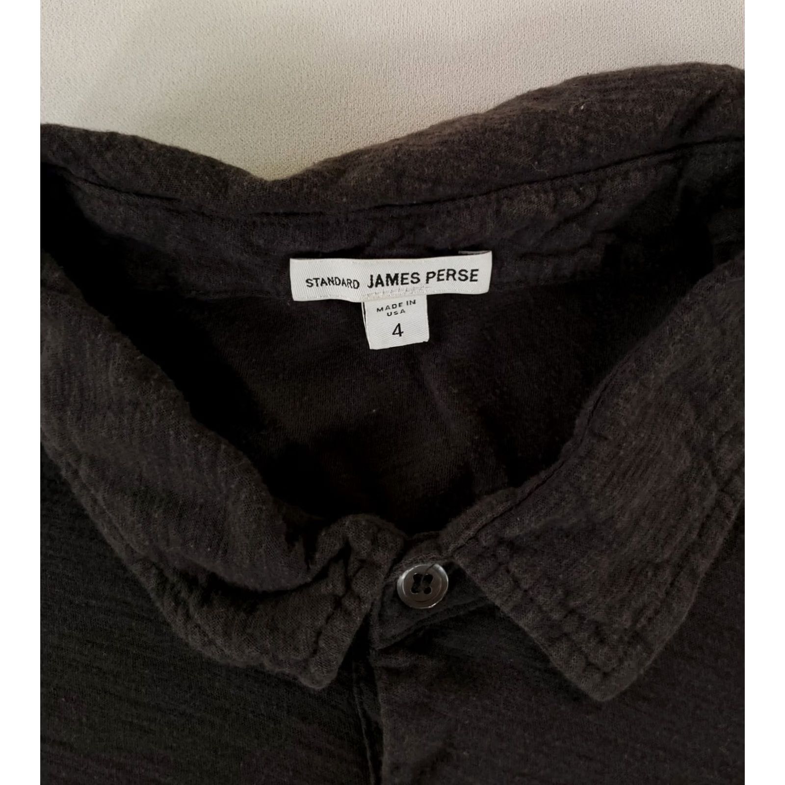 James Perse James Perse Polo Shirt Dark Gray Short Sleeve Mens XL Size 4 Size US XL / EU 56 / 4 - 3 Thumbnail