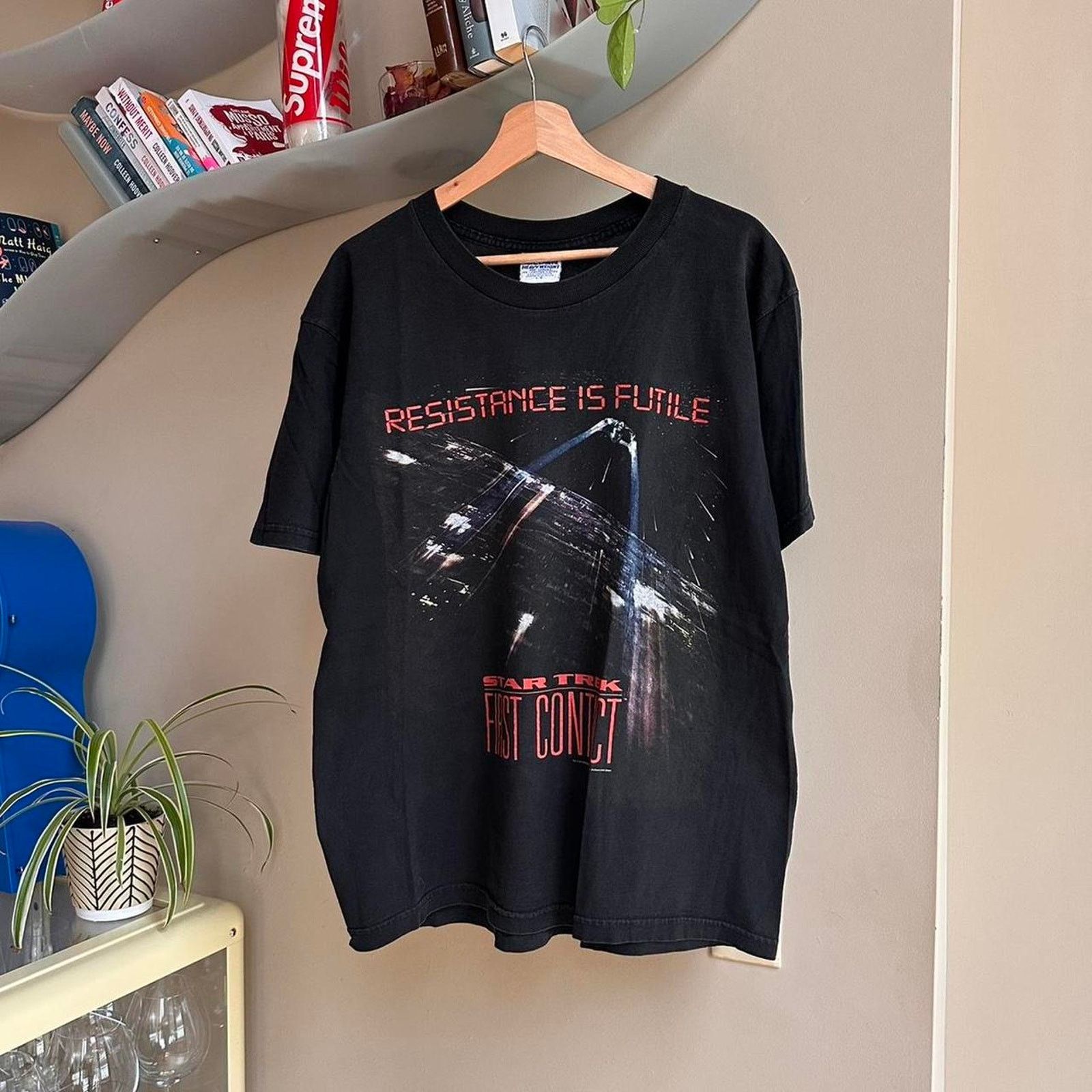 Gildan × Vintage Vintage 1997 Star Trek First Contact Promo Shirt Size US L / EU 52-54 / 3 - 1 Thumbnail