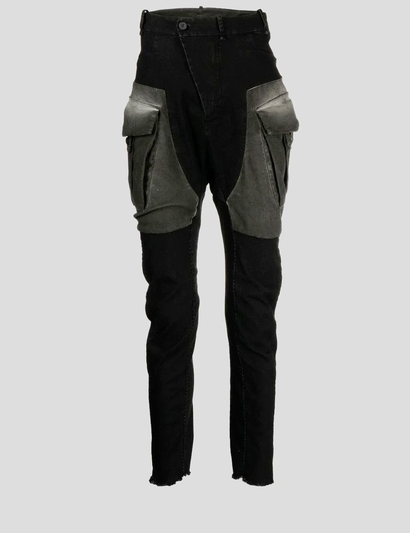 image of Masnada O1C11T2Y0124 Cargo Pantalone Sana In Black, Men's (Size 32)