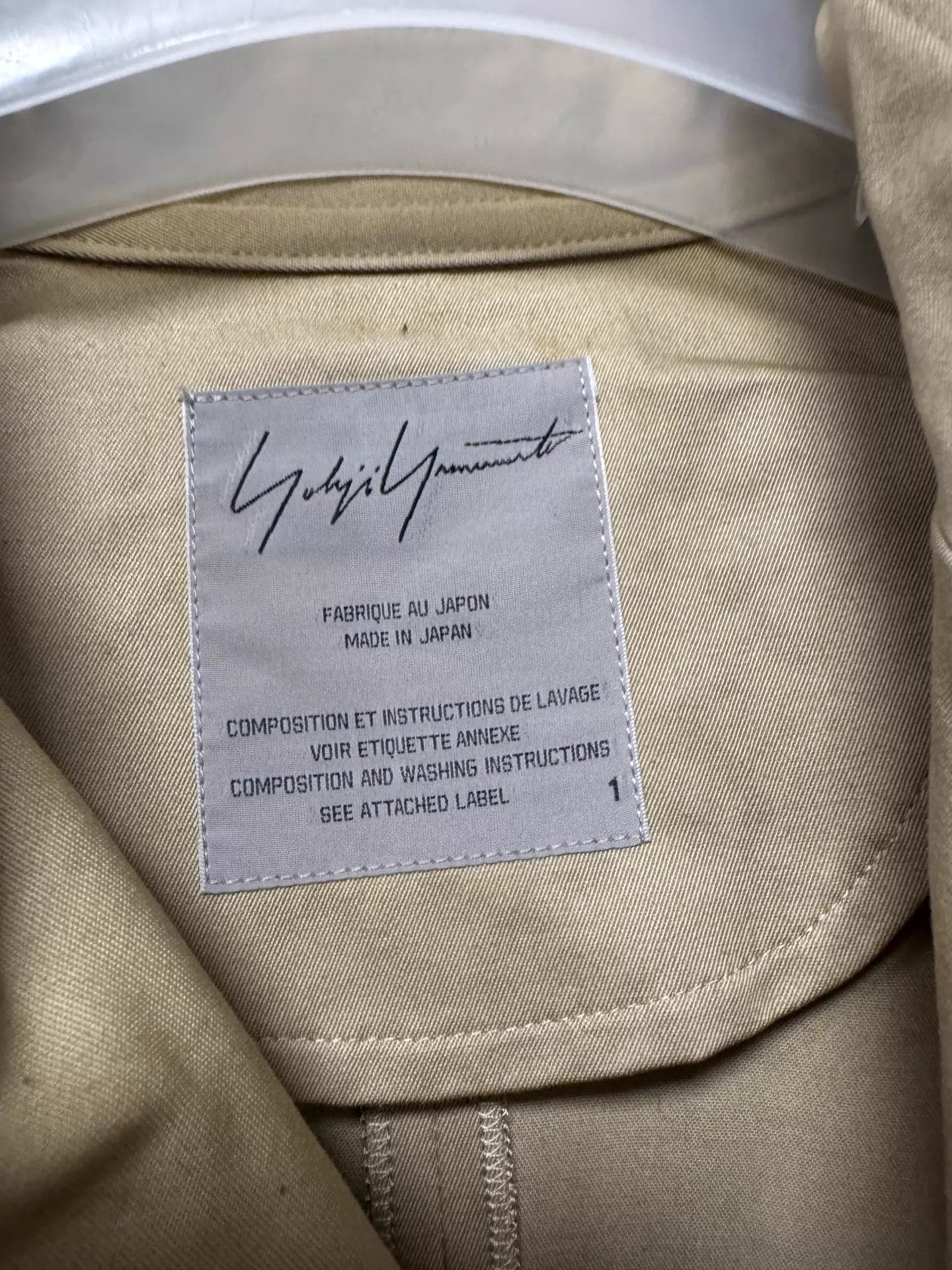 Yohji Yamamoto Yohji Yamamoto Trench Coat Minor Stains Size US S / EU 44-46 / 1 - 3 Thumbnail