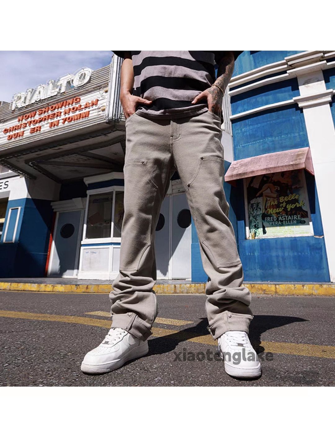 Designer × Japanese Brand × Vintage utility skate hiphop cargo flared work carpenter pants Size US 32 / EU 48 - 4 Thumbnail