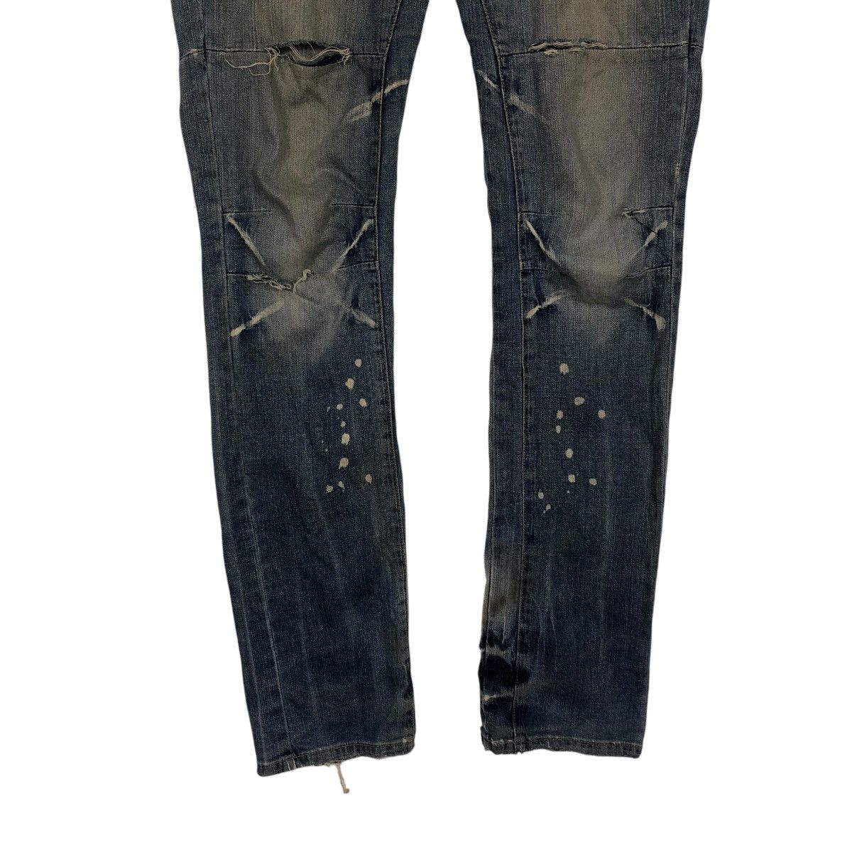 PPFM 🔥VINTAGE SKINNY DENIM JEANS PPFM BONDAGE PUNK DESIGN Size US 32 / EU 48 - 7 Thumbnail