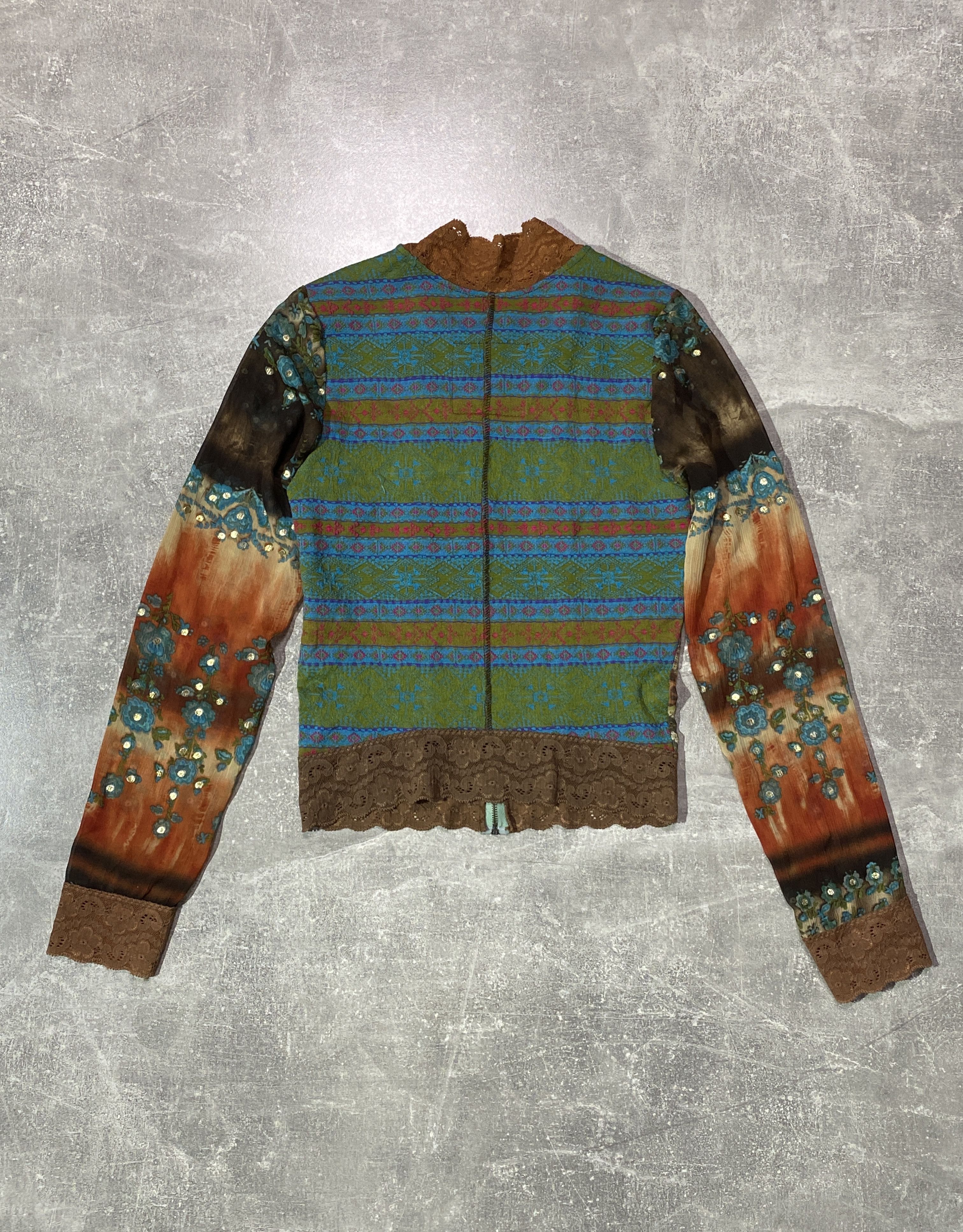 If Six Was Nine Vintage Y2K Wool Zip Blouses Cardigan Size S / US 4 / IT 40 - 5 Thumbnail