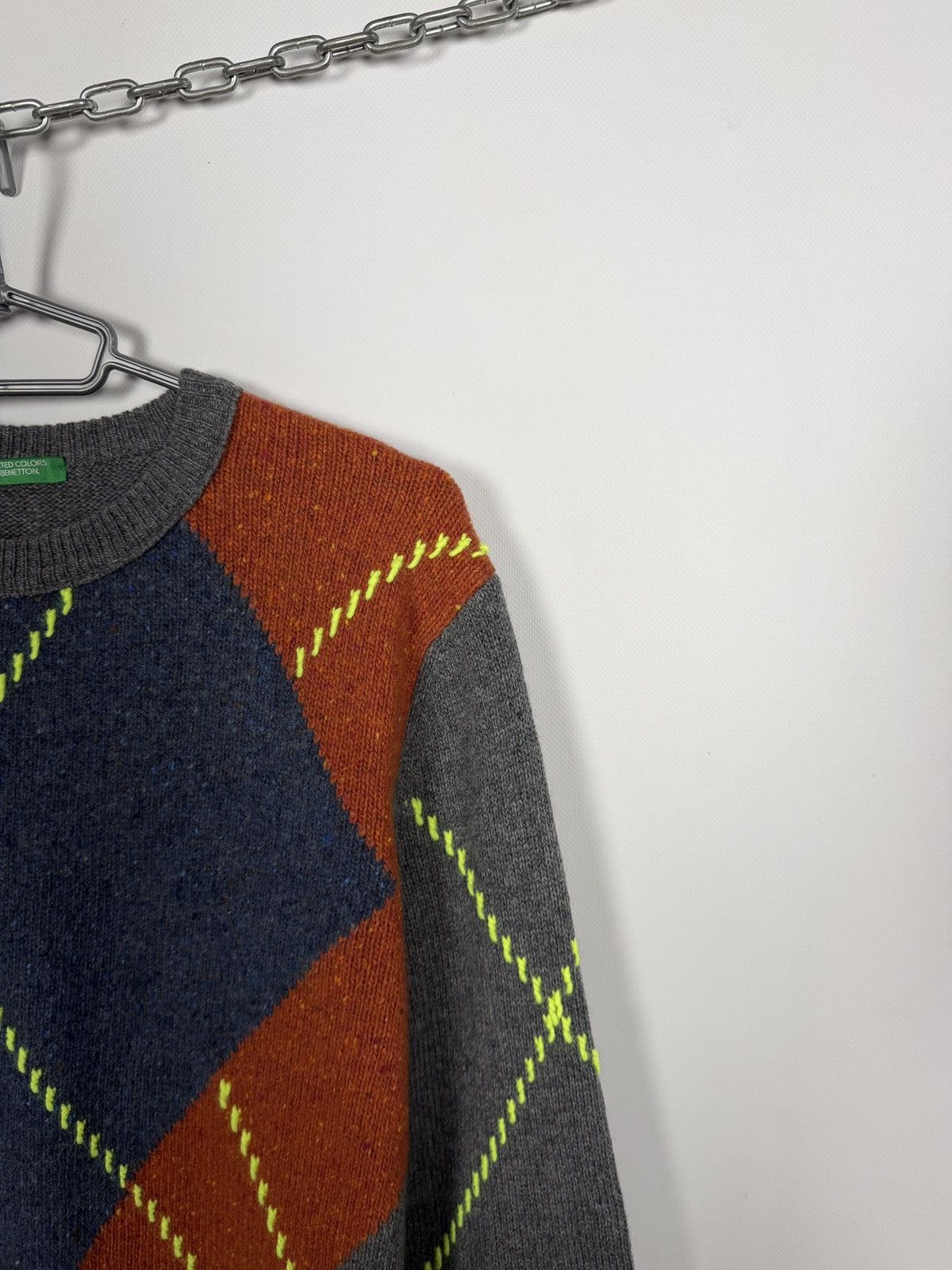 United Colors Of Benetton United Colors Of Benetton Wool Sweater Crew Pullover Size M Size US M / EU 48-50 / 2 - 2 Thumbnail