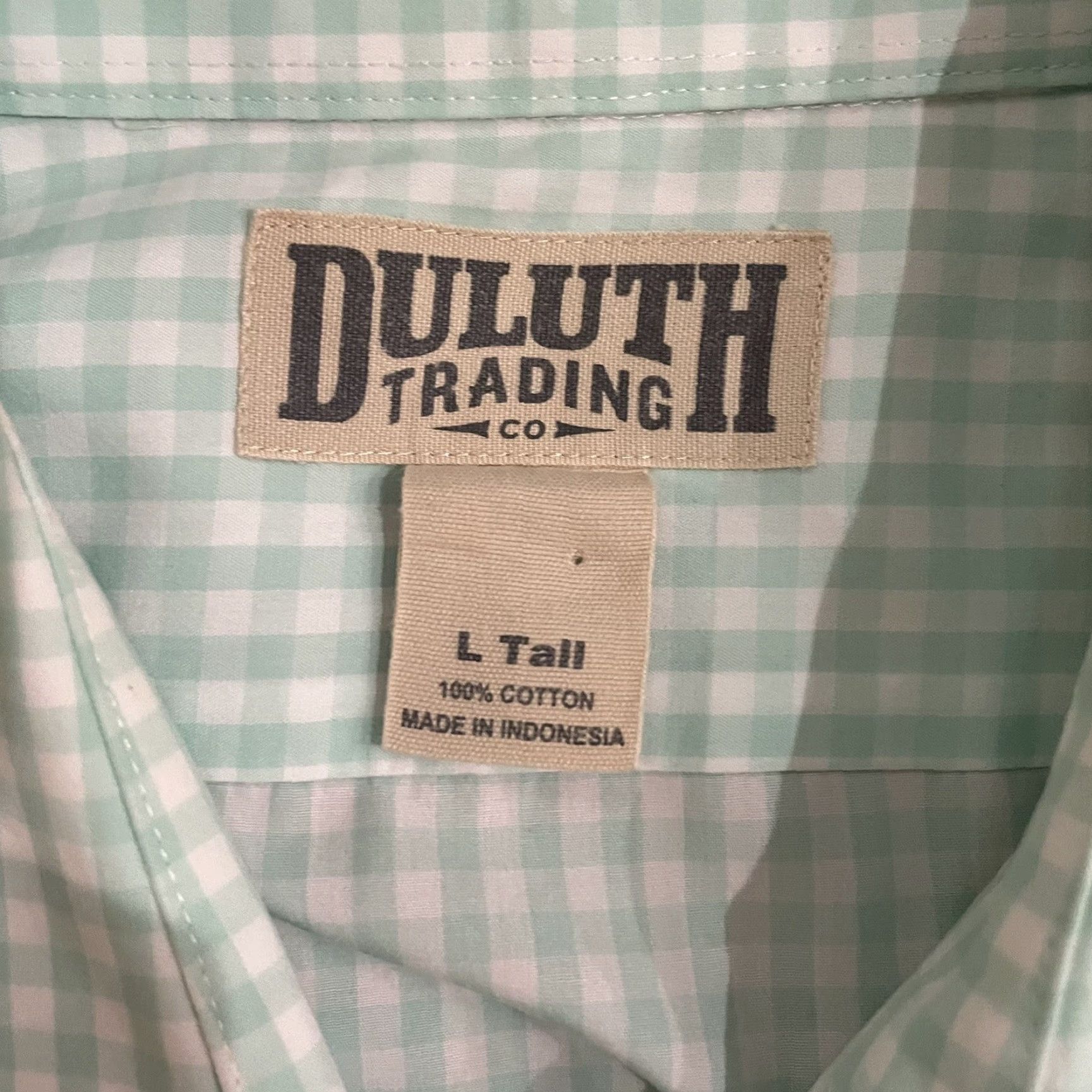 CO Duluth Trading Co plaid 100% cotton button down shirt Mens Size L Size US L / EU 52-54 / 3 - 4 Thumbnail