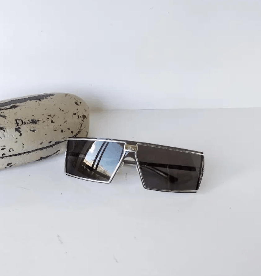 Dior × John Galliano × Vintage Christian Dior Sunglasses Troika Shield Mask Vintage Size ONE SIZE - 1 Thumbnail