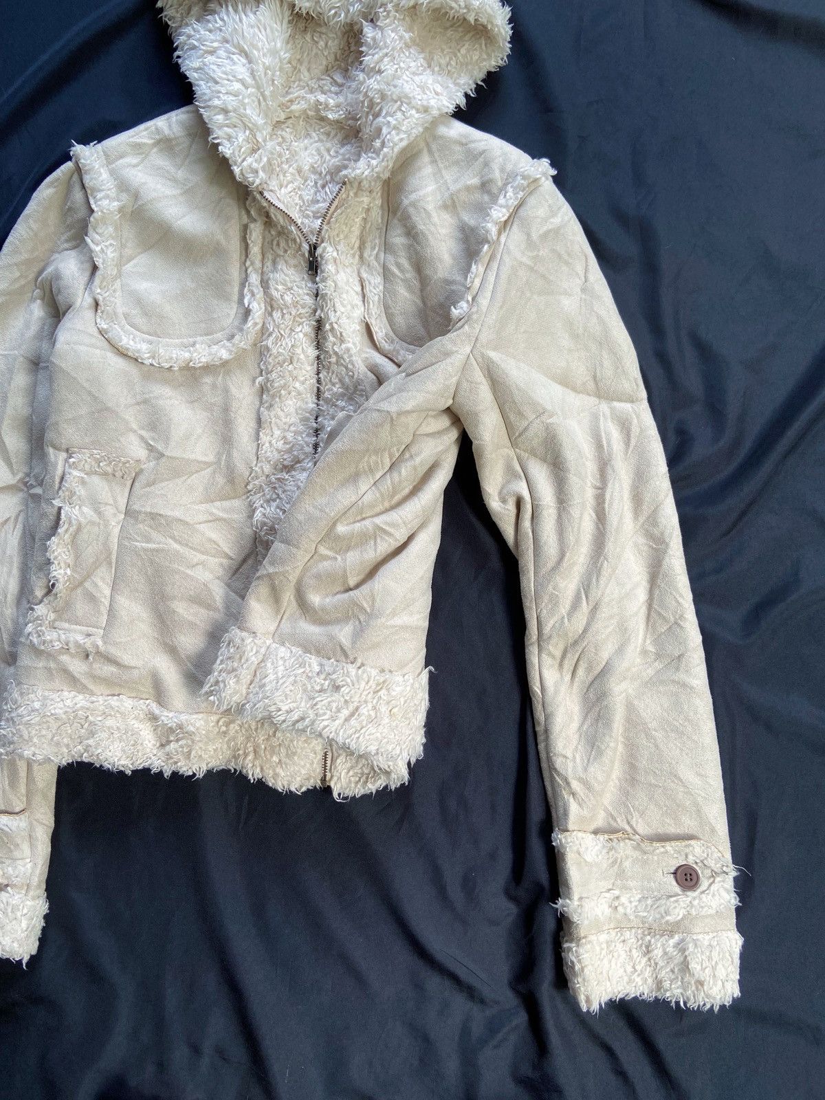 PPFM GRASS WATER FAUX FUR ZIP JACKET Size US XS / EU 42 / 0 - 4 Thumbnail