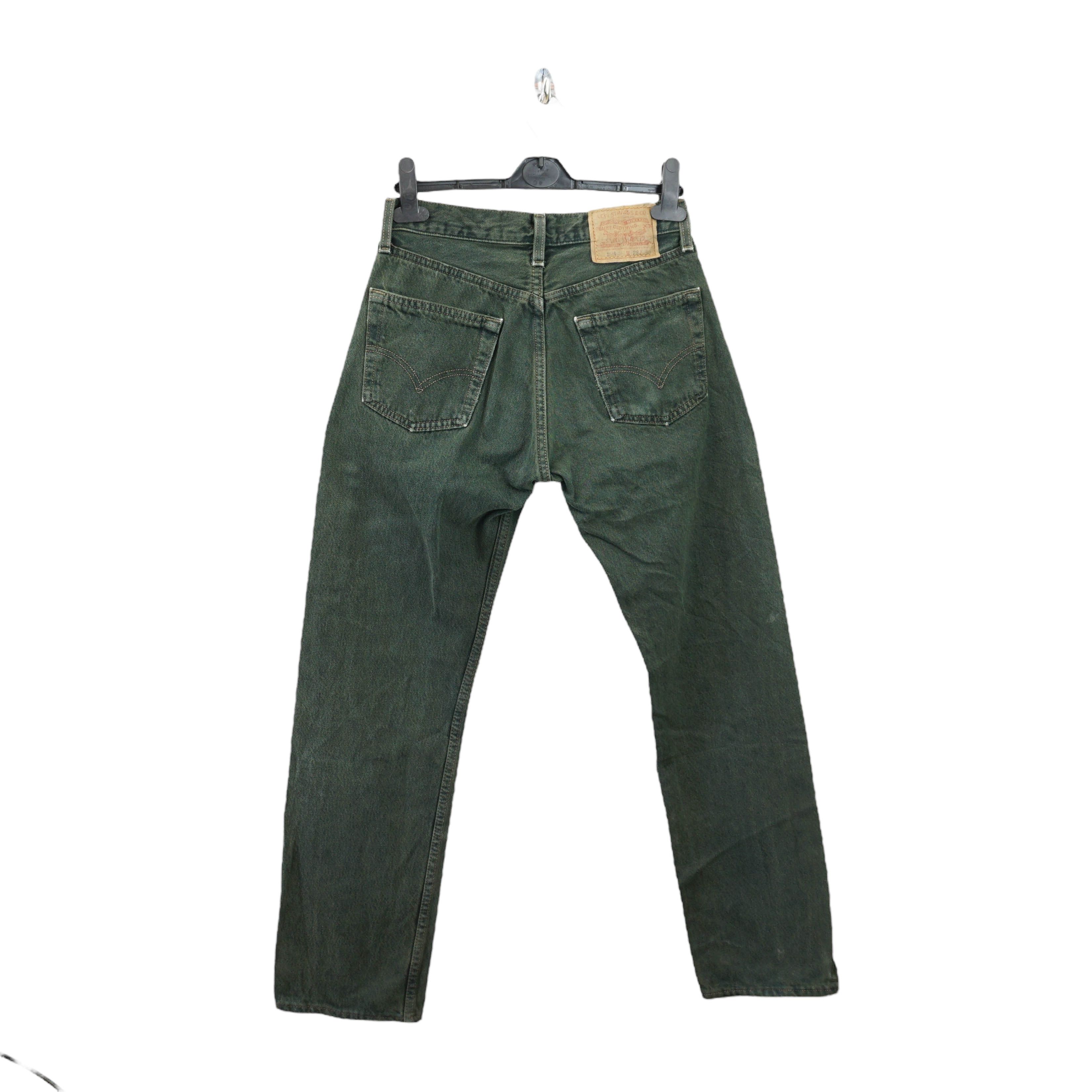 Levi's 1996 Archive Vintage Levi's 501 Green Jeans Size 28" / US 6 / IT 42 - 1 Thumbnail