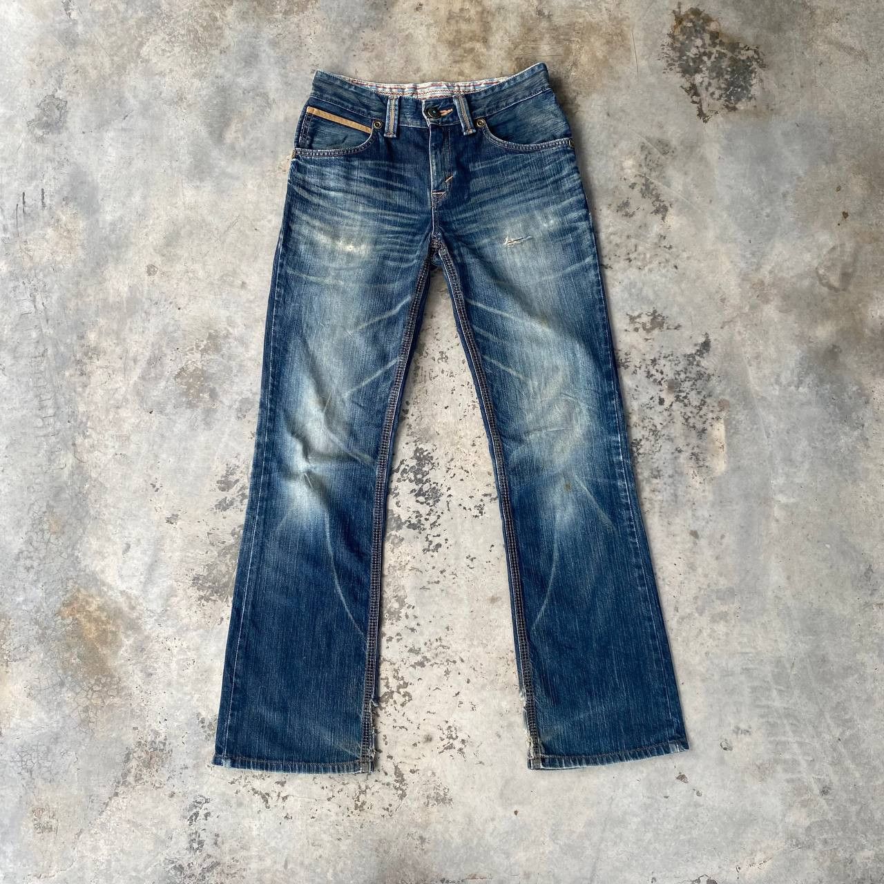 Edwin × Vintage FLARED✅VINTAGE EDWIN EXCLUSIVE BOOT CUT DISTRESSED DAMAGED Size US 29 - 3 Thumbnail